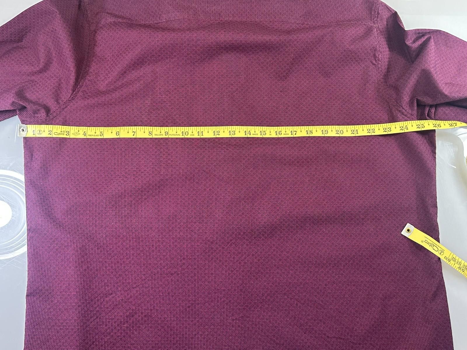Liz Claiborne Claiborne Men's Purple XL Slim Fit Stretch Dress Shirt Size 44R - 6 Thumbnail