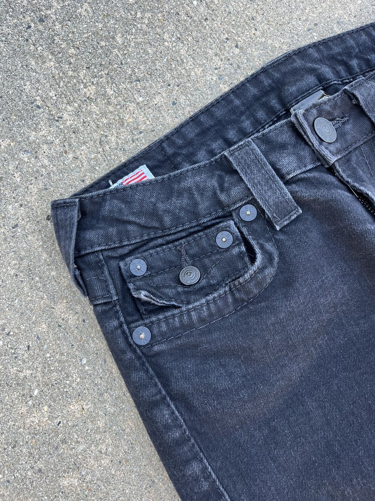 True Religion × Vintage Crazy Vintage Y2K True Religion Flared Jeans Size 28" / US 6 / IT 42 - 6 Thumbnail