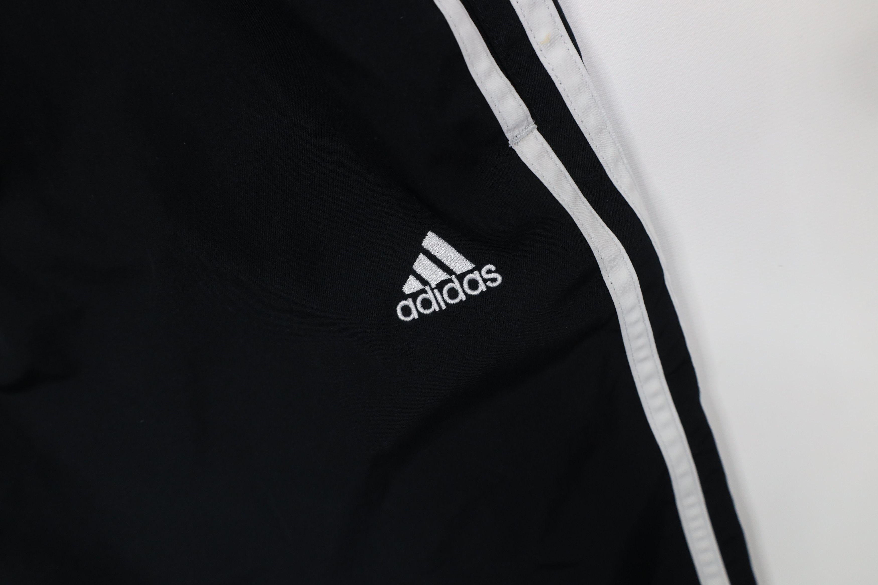 Adidas Vintage Y2K Adidas Lined Wide Leg Windbreaker Pants Black Size US 32 / EU 48 - 8 Thumbnail