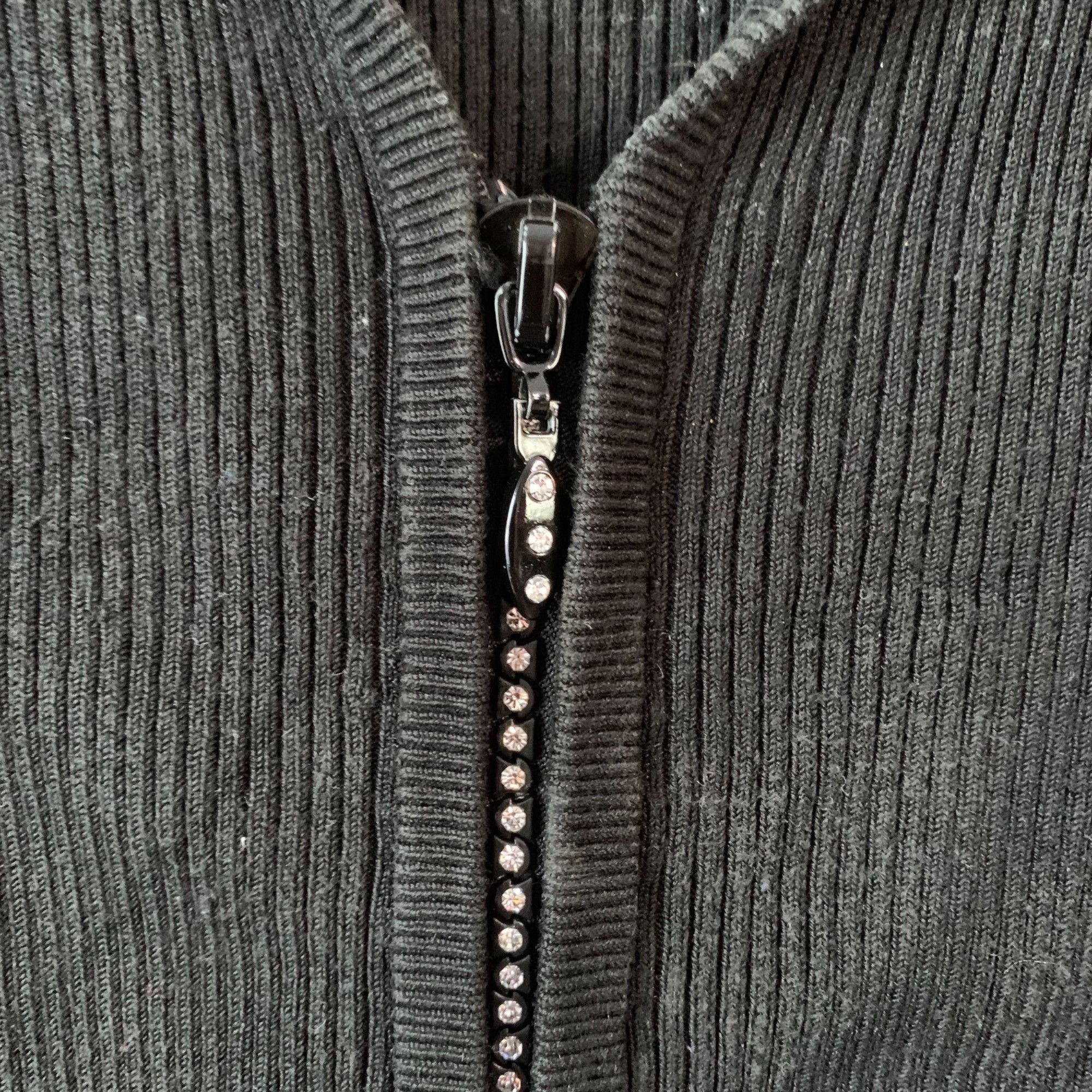 Other Cache Silk Vintage Sweater Bling Double End Zip Up Closure B Size M / US 6-8 / IT 42-44 - 3 Thumbnail