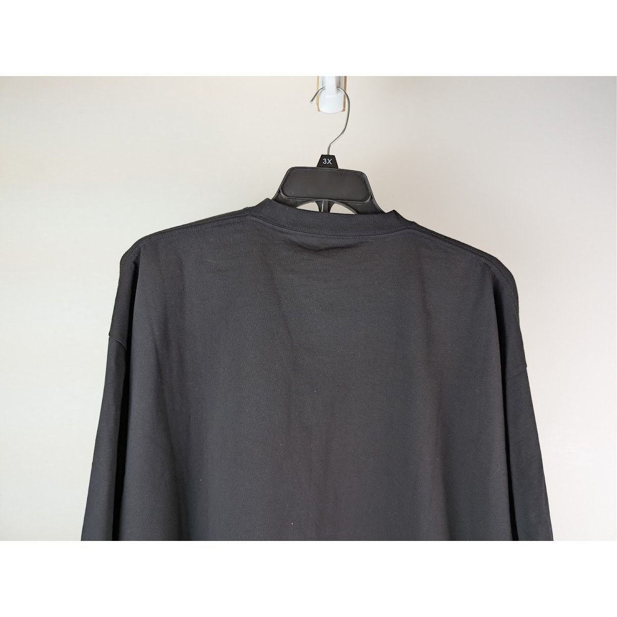 Balenciaga o1rshd1 Paris Vintage Jersey L/S T-Shirt in Black Size US L / EU 52-54 / 3 - 11 Thumbnail