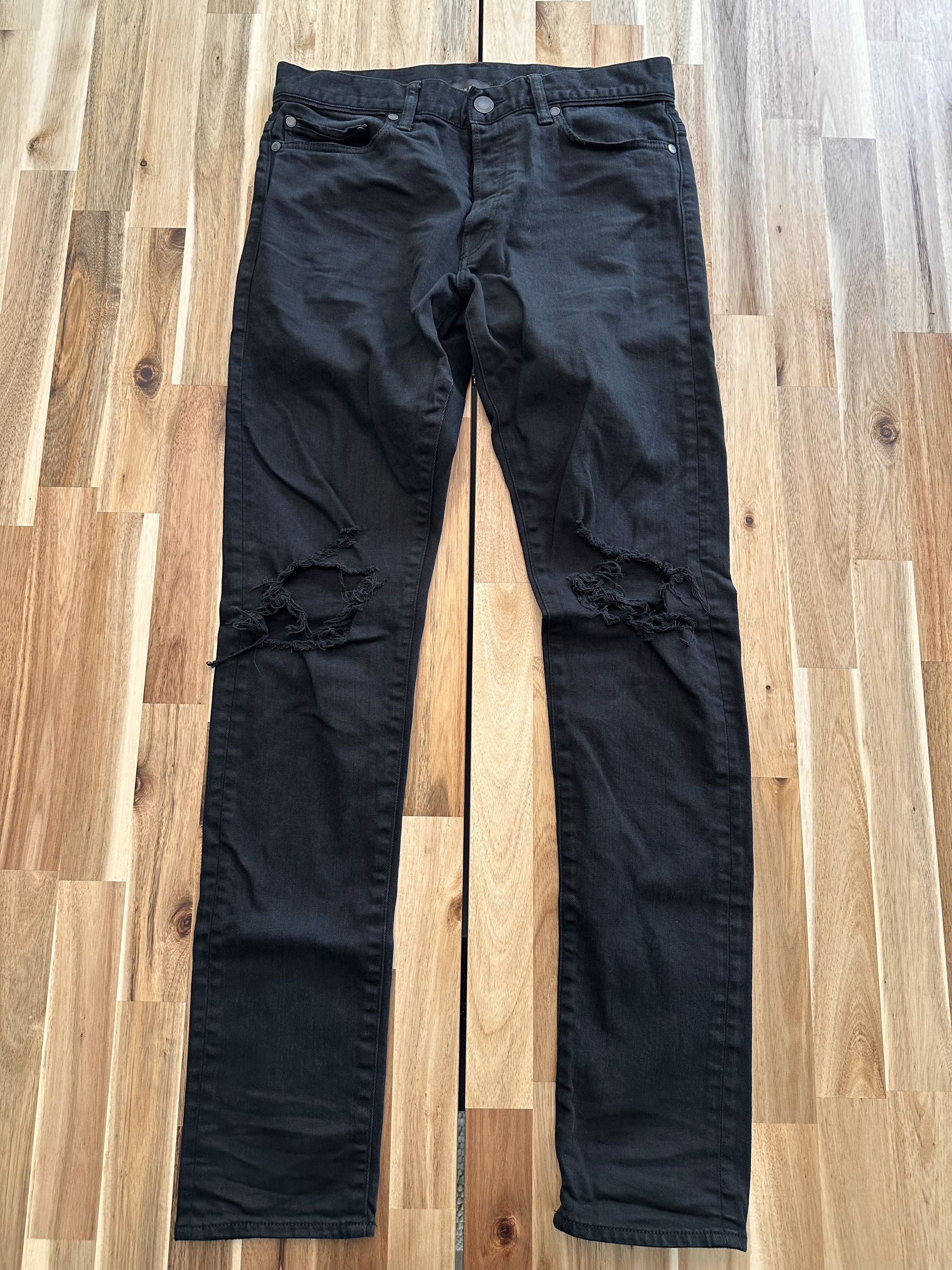 John Elliott John Elliott Distressed Japanese Denim Size 30 Size US 30 / EU 46 - 1 Thumbnail