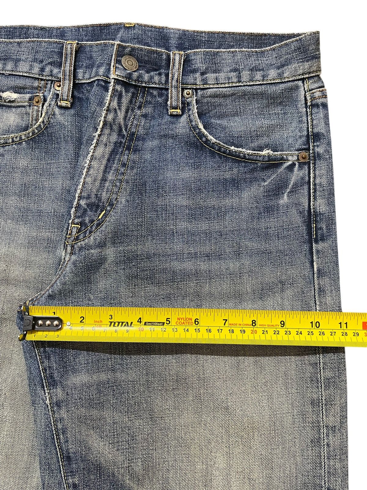 Uniqlo Vintage Japanese Uniqlo Stone Wash Distress Style Jeans Size US 30 / EU 46 - 15 Thumbnail
