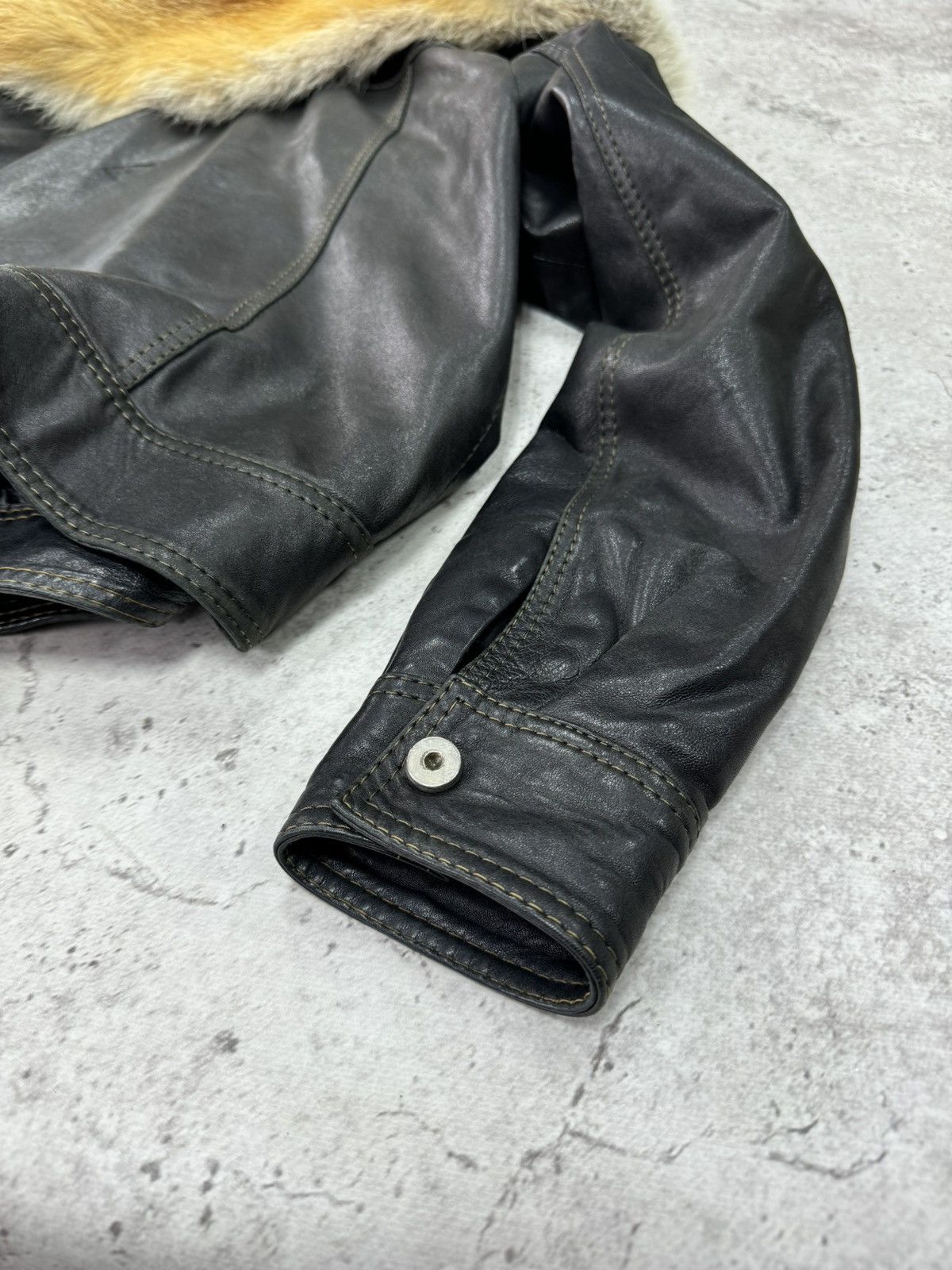 Japanese Brand Vintage 90s Real Fox Soft Leather Archive Jacket Size US M / EU 48-50 / 2 - 11 Thumbnail