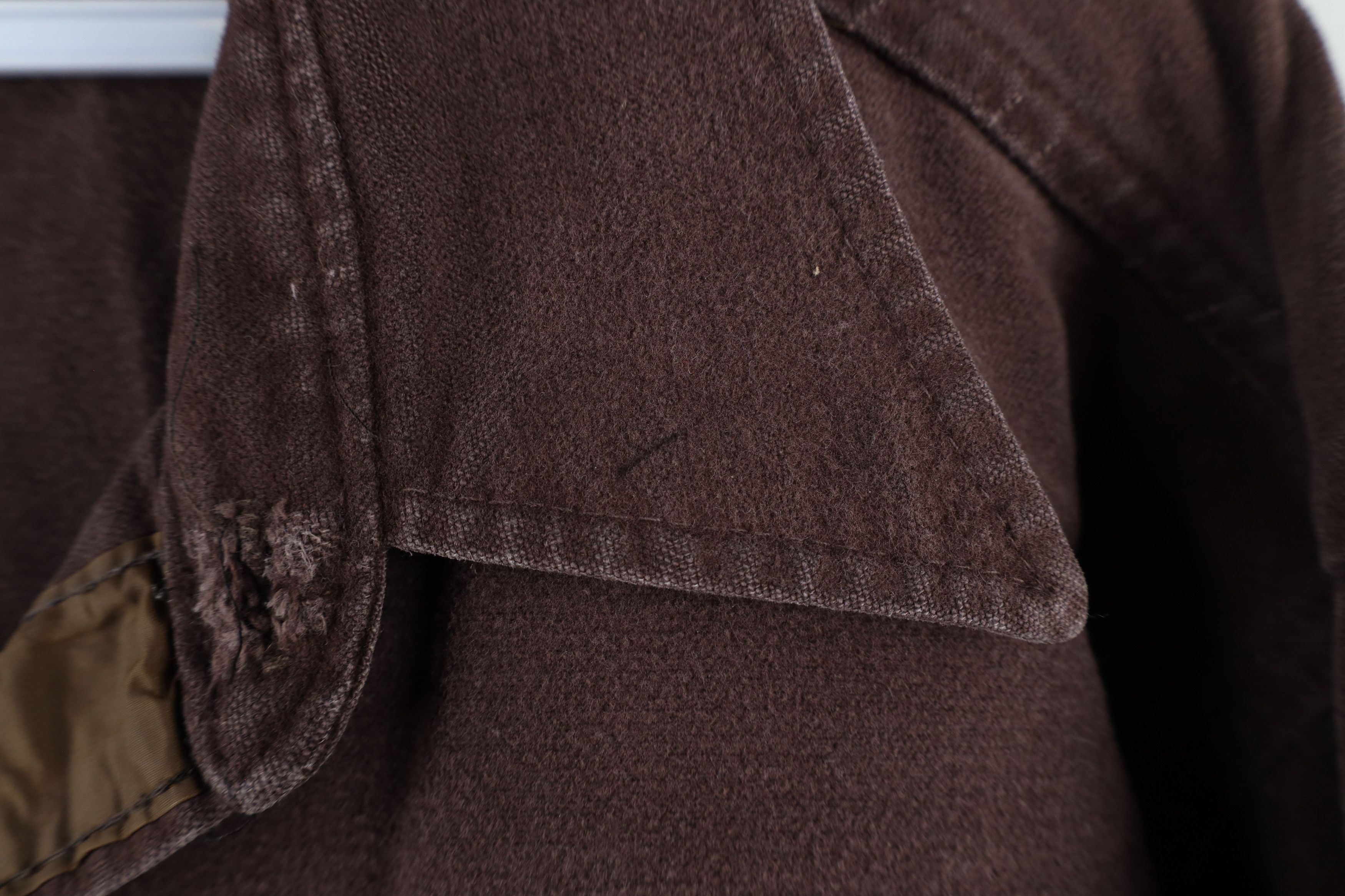 Vintage × Woolrich Woolen Mills Vintage 70s Woolrich Chamois Cloth Button Shirt Brown USA Size US XXL / EU 58 / 5 - 5 Thumbnail