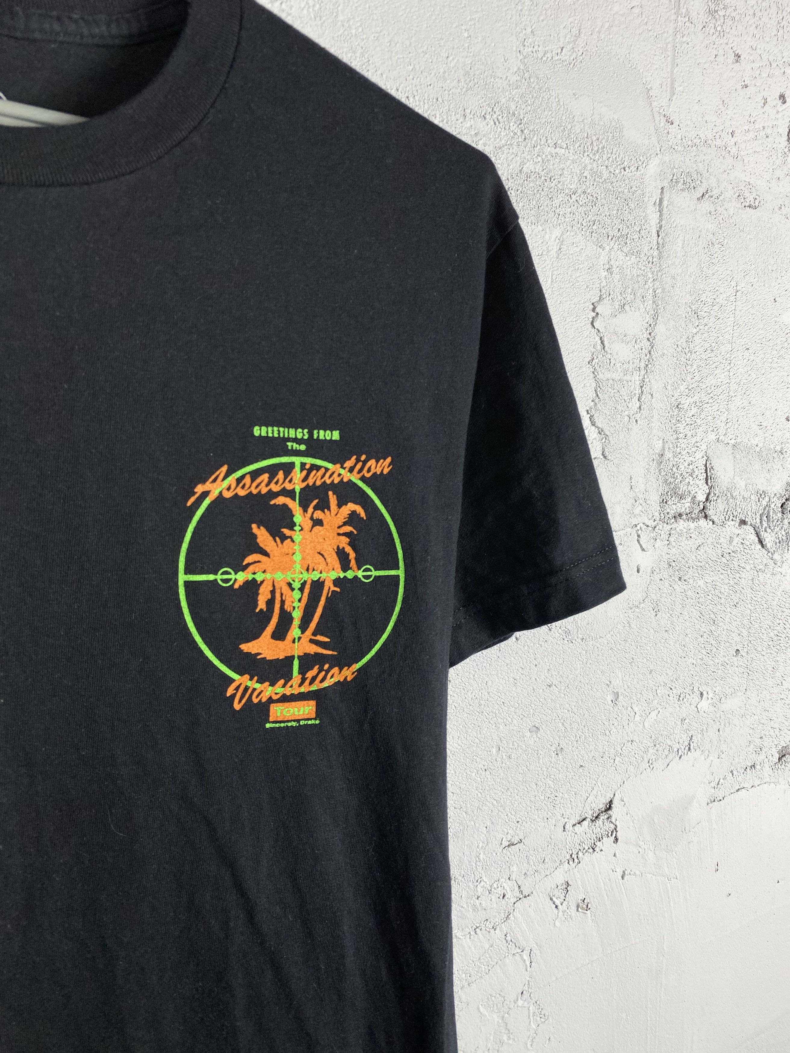 Drake × Rap Tees Drake 2019 assassination Vacation Tour T-shirt rap hip hop Size US M / EU 48-50 / 2 - 4 Thumbnail