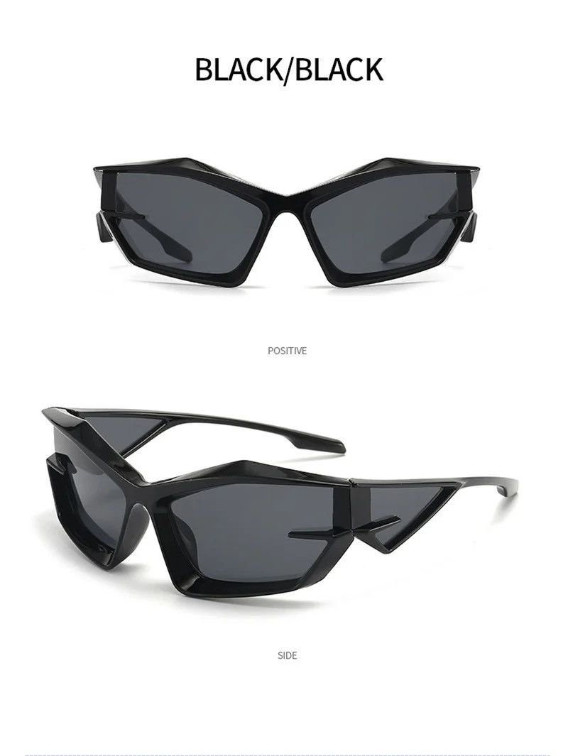Japanese Brand × Jewelry Cyber Black Sunglasses Retro Punk Archive Cosplay Jewelry Size ONE SIZE - 2 Thumbnail