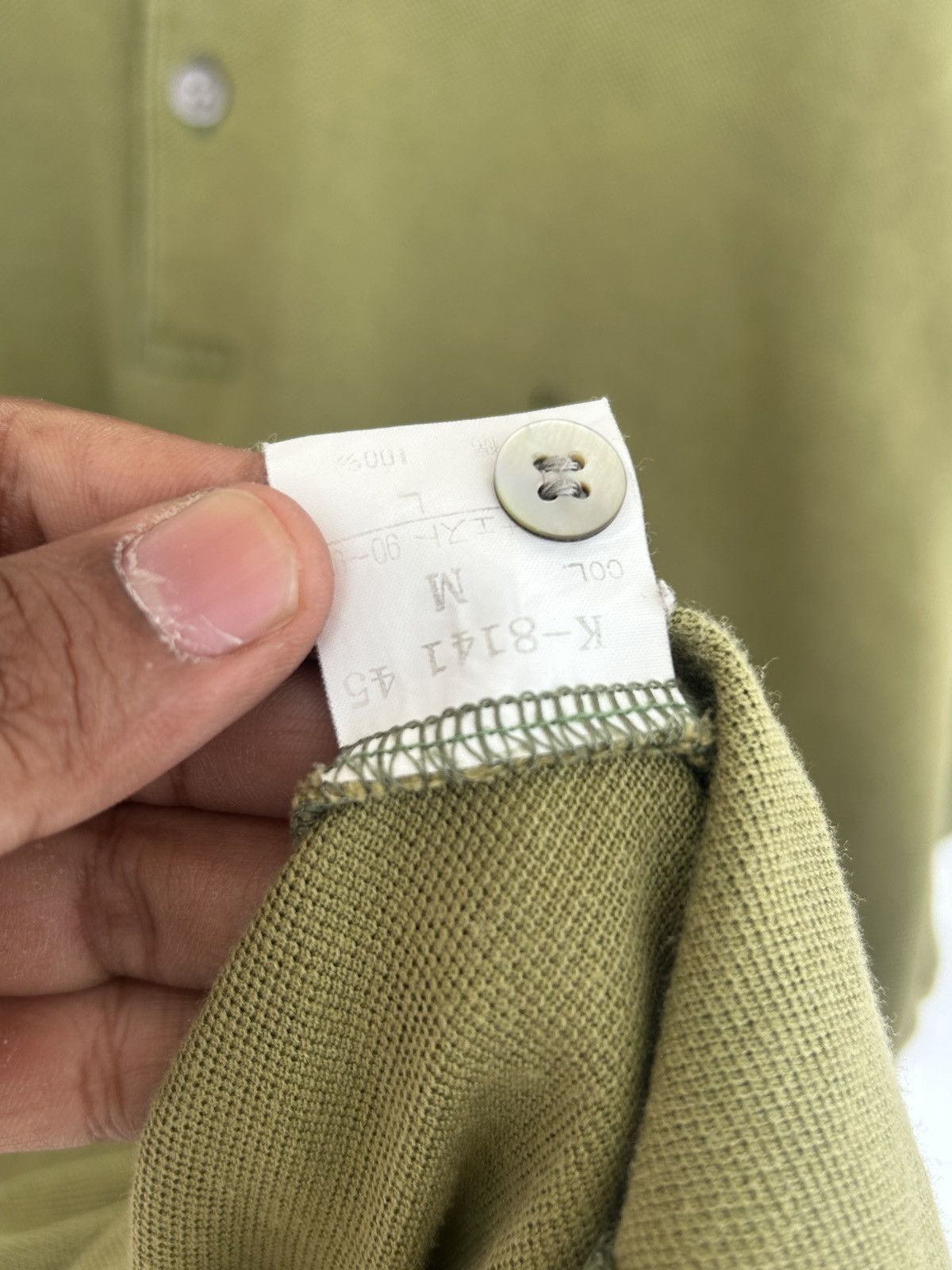 Christian Dior Monsieur Dior Olive Green Polo Tee Vintage Size US L / EU 52-54 / 3 - 9 Thumbnail