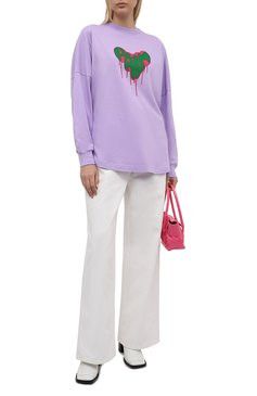 Palm Angels o1gr1nt0425 Spray Heart Over L/S T-Shirt in Purple Size XS / US 0-2 / IT 36-38 - 3 Thumbnail