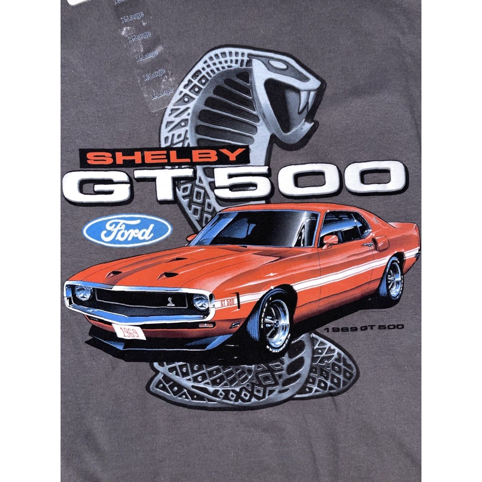 Ford VINTAGE Ford Mustang T-Shirt Mens XL Gray BNWT Size US XL / EU 56 / 4 - 2 Thumbnail