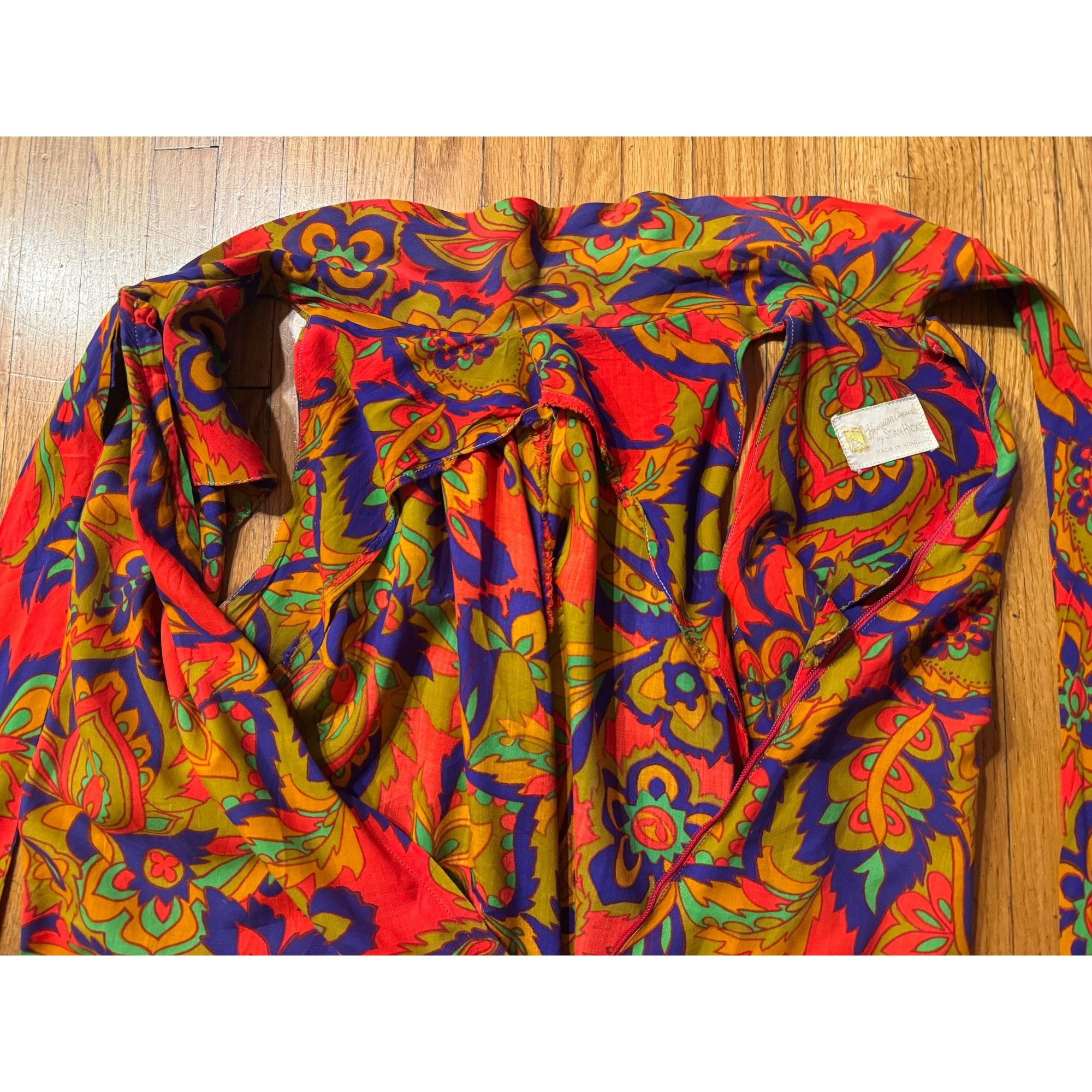 Other Vintage Hawaiian Casuals by Stan Hicks Maxi Dress – Mock Nec Size L / US 10 / IT 46 - 12 Thumbnail