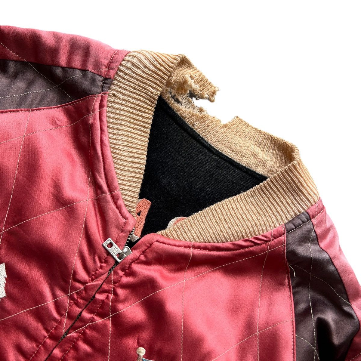 Tailor Toyo 🔥 RARE VINTAGE 50s STYLE ALASKA VELVET REVERSIBLE SUKAJAN Size US L / EU 52-54 / 3 - 14 Thumbnail