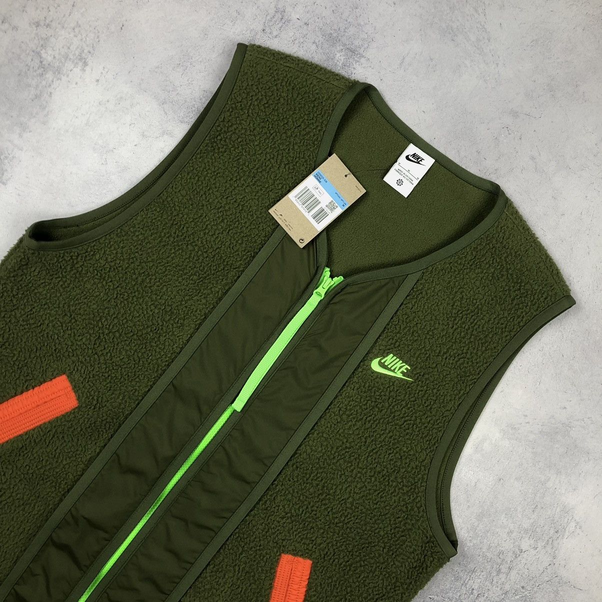 Nike NWT❗️Nike Sherpa Fleece essentials drill vest y2k Size US M / EU 48-50 / 2 - 4 Thumbnail