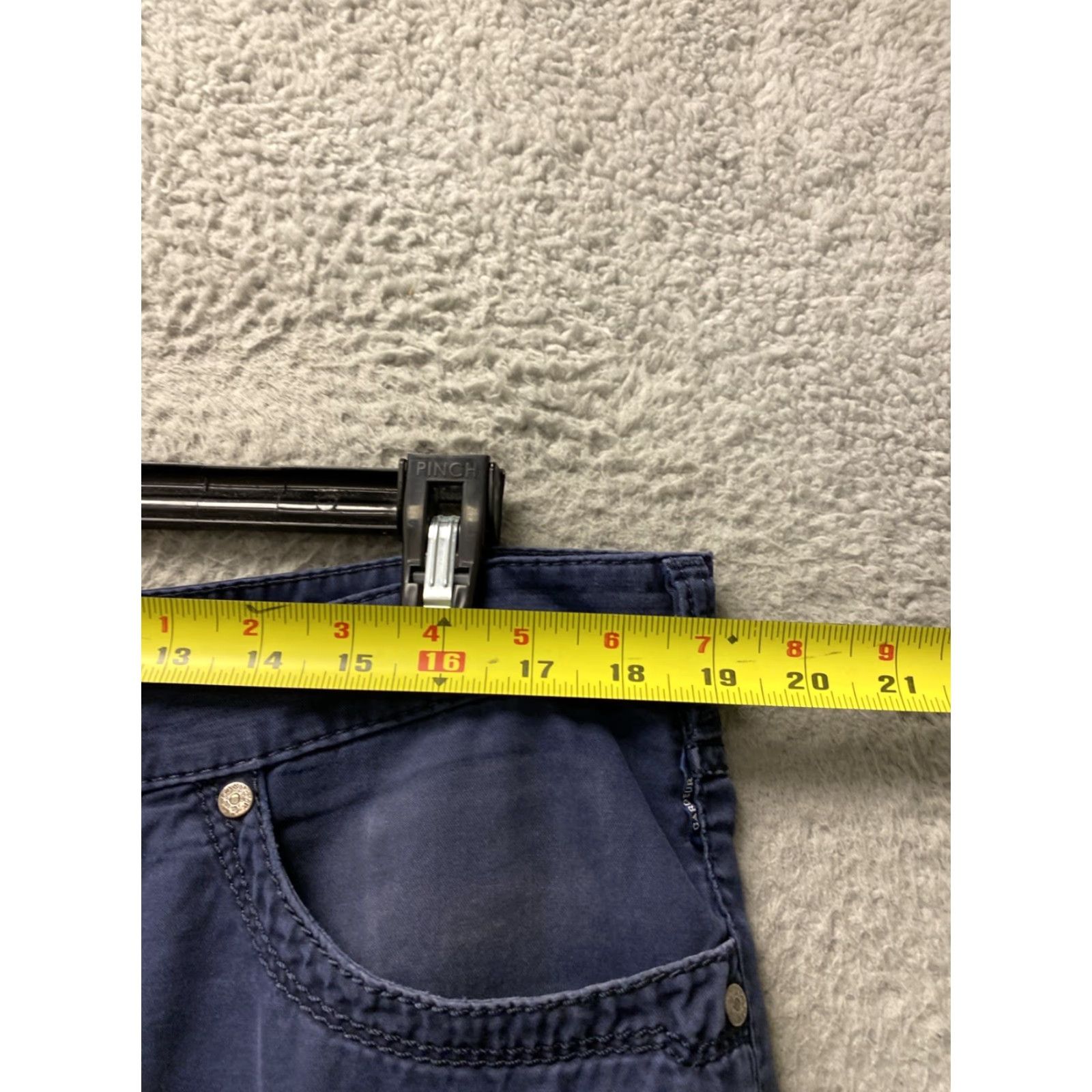 Vintage ATELIER GARDEUR Pants Mens Size 38x30 Regular Chino Navy 5-Pocket Straight Mid-Rise Button Zipper Cotton Blend Casual Pants Mens Size US 38 / EU 54 - 3 Thumbnail
