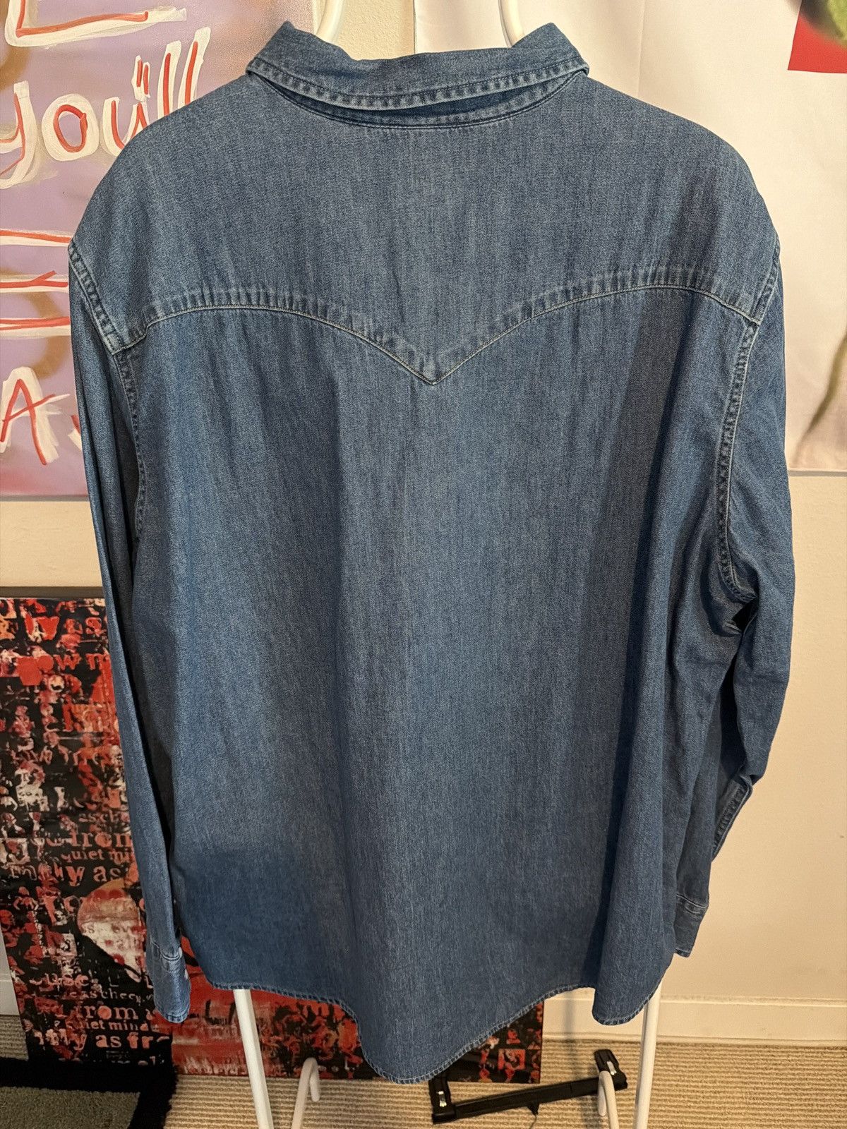 Levi's Levis Snap Button Denim Shirt Size US XXL / EU 58 / 5 - 2 Thumbnail