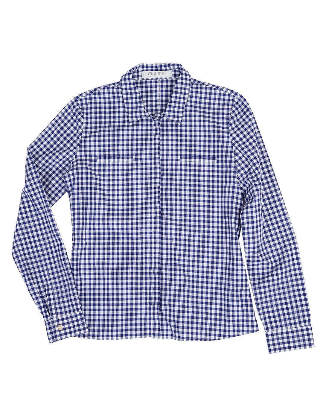 Miu Miu Miu Miu S/S2000 Checker Print Shirt Size M / US 6-8 / IT 42-44 - 1 Thumbnail