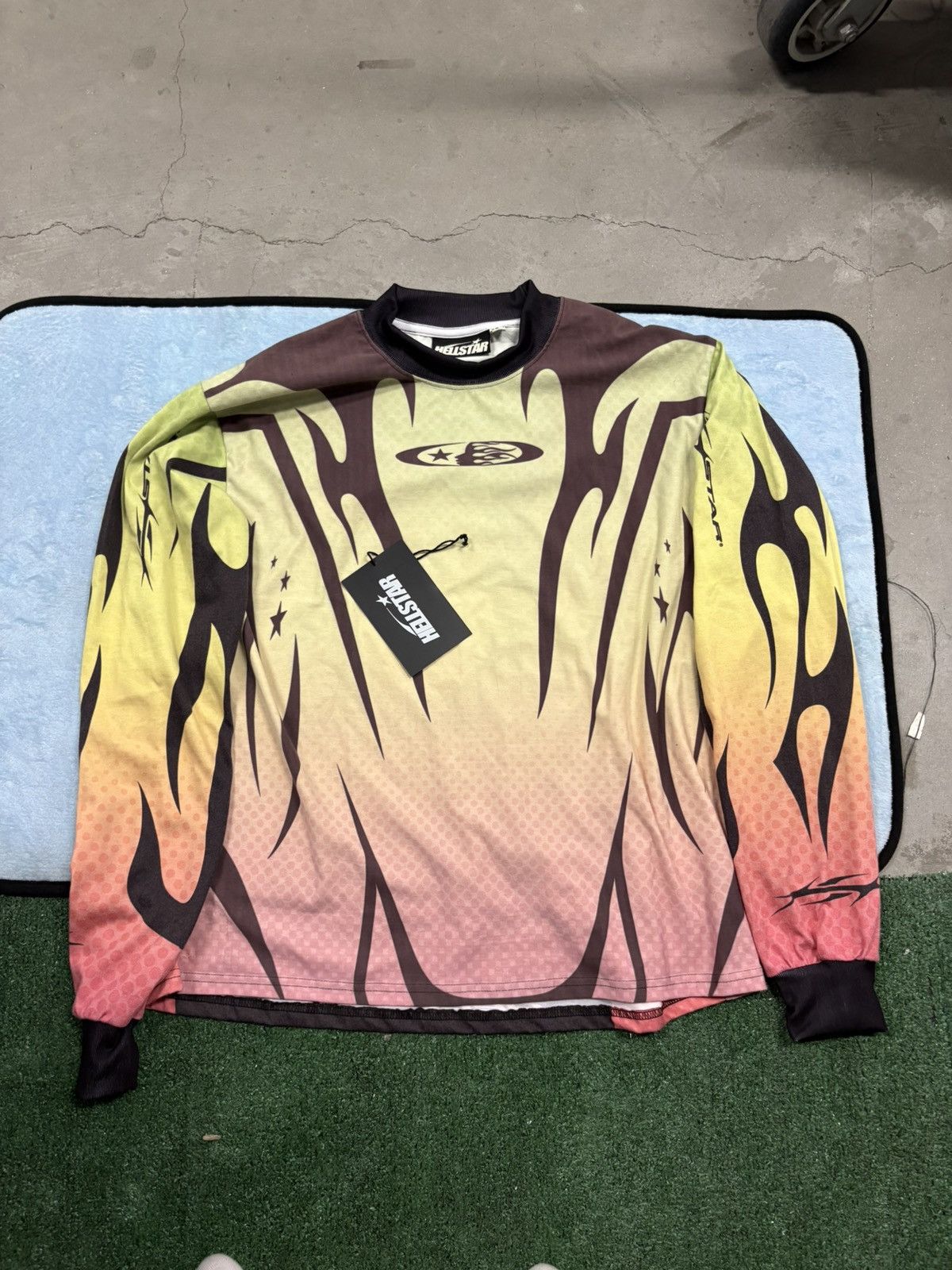 HELLSTAR Hellstar Studios Moto Cross Long Sleeve Jersey Size US M / EU 48-50 / 2 - 1 Thumbnail