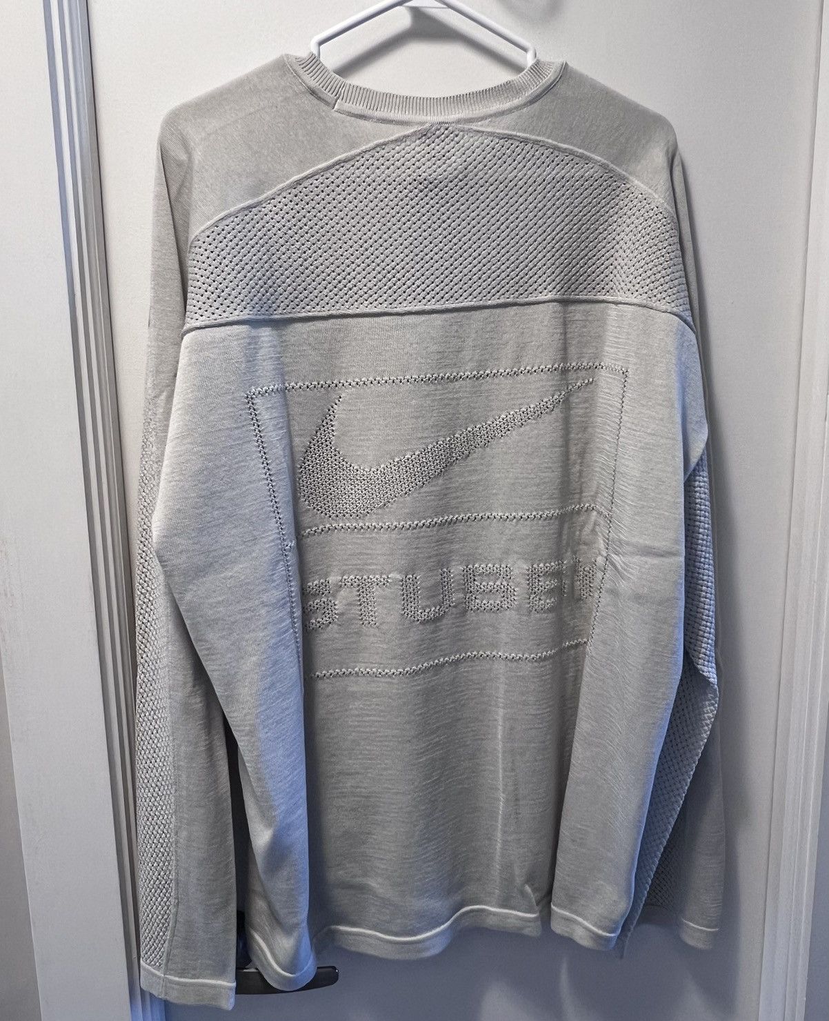 大人気 ☆NIKE X STUSSY☆ L/S JERSEY LIGHT BONE Nike - x Stüssy Longsleeve Knit Jersey in Light Bone