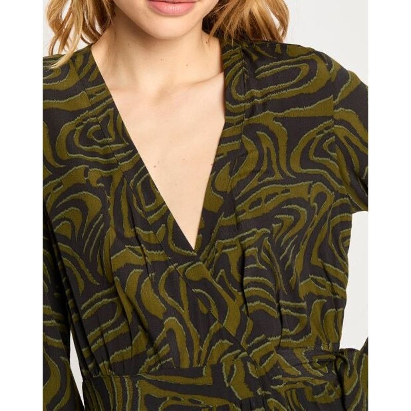 Scotch & Soda Scotch & Soda NWT Wrap Maxi Dress Olive Abstract Print M Size M / US 6-8 / IT 42-44 - 5 Thumbnail