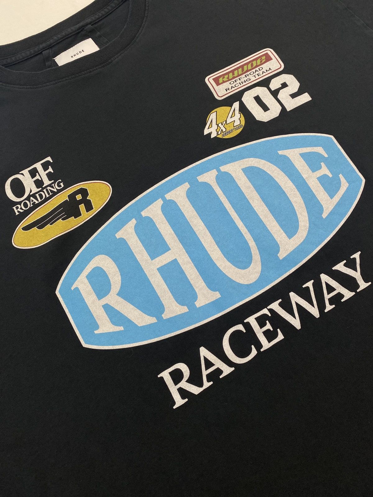 Rhude Rhude Raceway Off Road 4x4 Racing Team Tee Size US XL / EU 56 / 4 - 5 Thumbnail