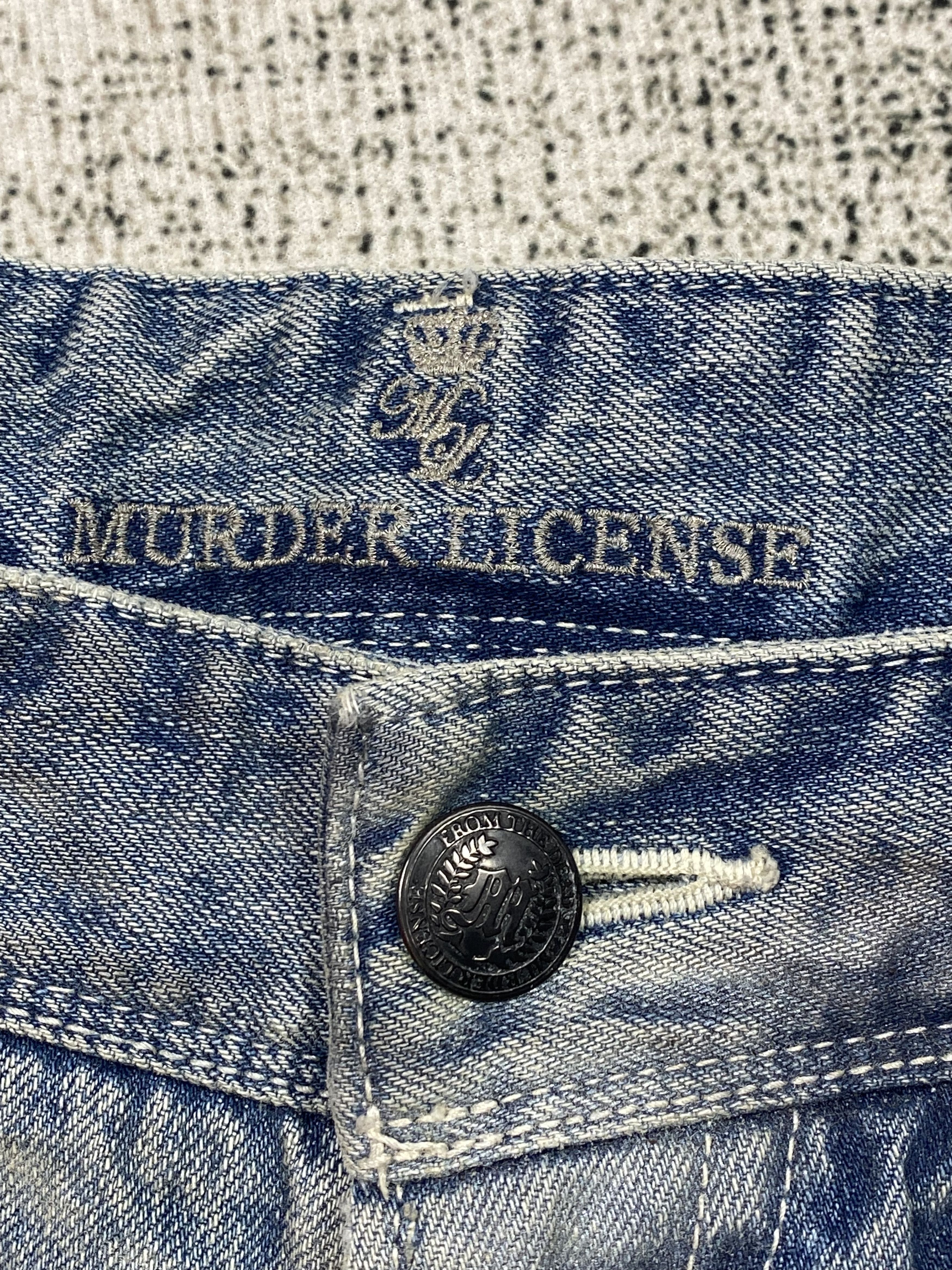 Japanese Brand RARE🔥Japanese Flare Bootcut Honeycomb Faded Low Rise Size US 32 / EU 48 - 9 Thumbnail