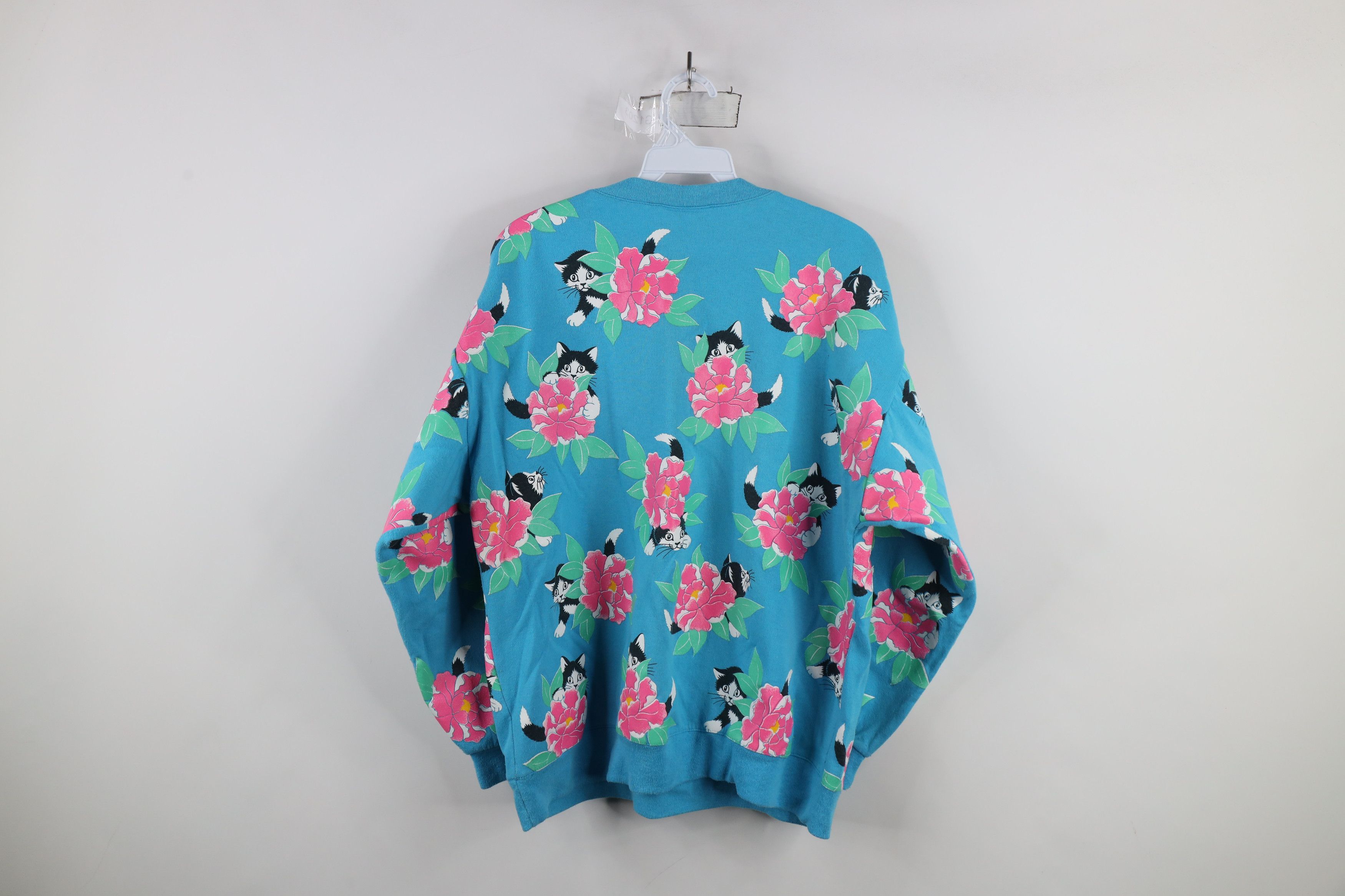 Vintage Vintage 90s Streetwear Cat Kitten All Over Print Sweatshirt Size XL / US 12-14 / IT 48-50 - 11 Thumbnail