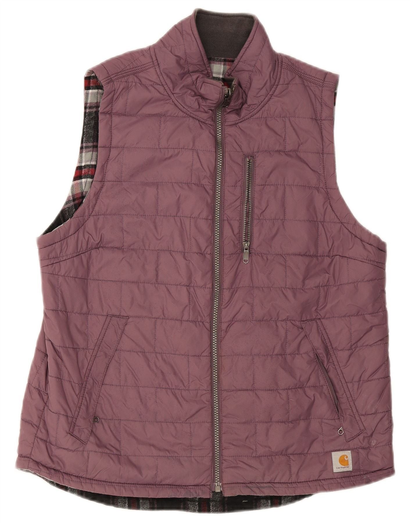 Carhartt Womens Padded Gilet US 8/10 Medium Purple Nylon Size S / US 4 / IT 40 - 1 Thumbnail