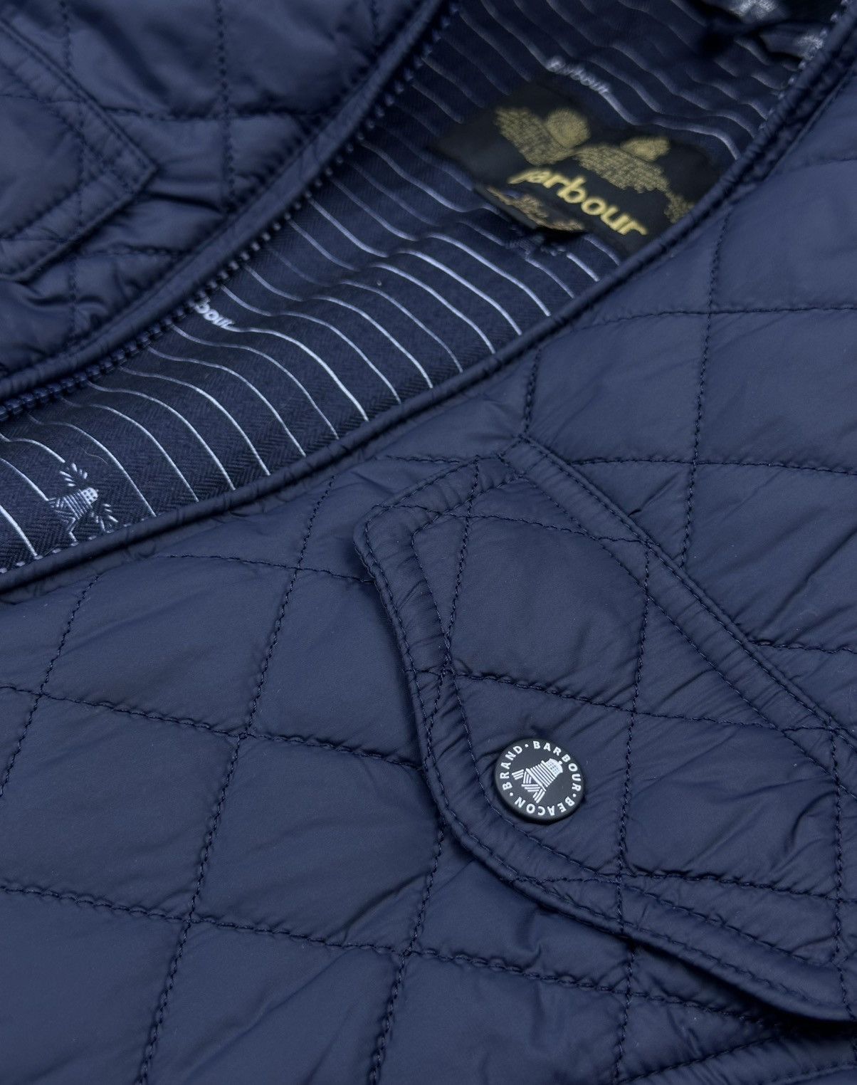 Barbour Barbour Sailboat Quilted Jacket UK 12 US 8 Wome Blue Pocket Size US M / EU 48-50 / 2 - 7 Thumbnail