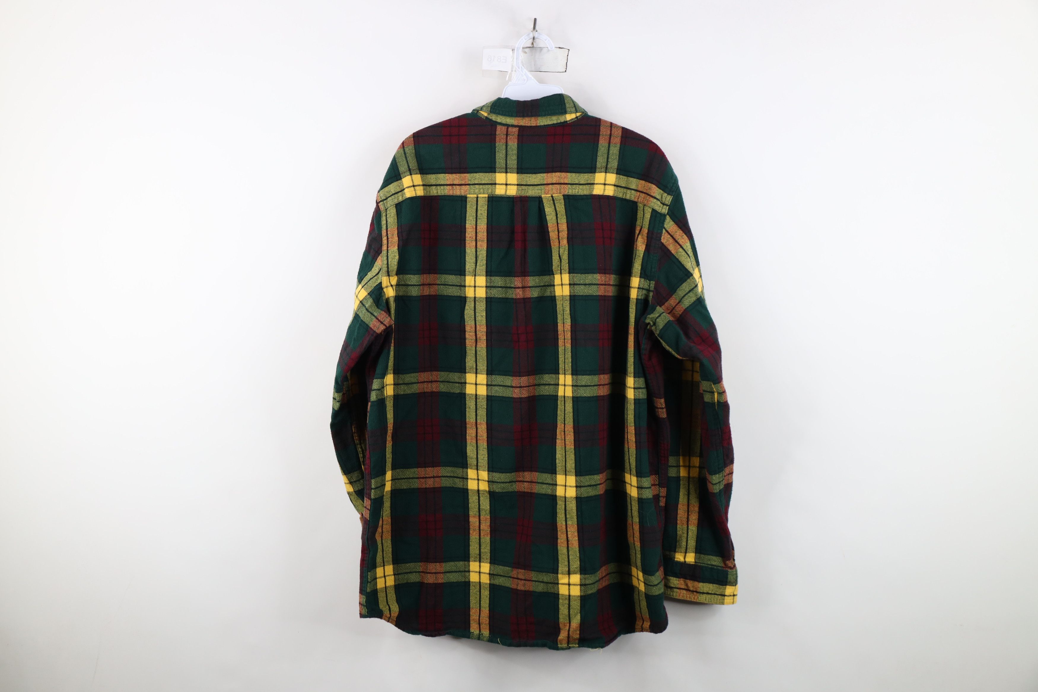 L.L. Bean Vintage LL Bean Flannel Collared Button Down Shirt Plaid Size US L / EU 52-54 / 3 - 7 Thumbnail