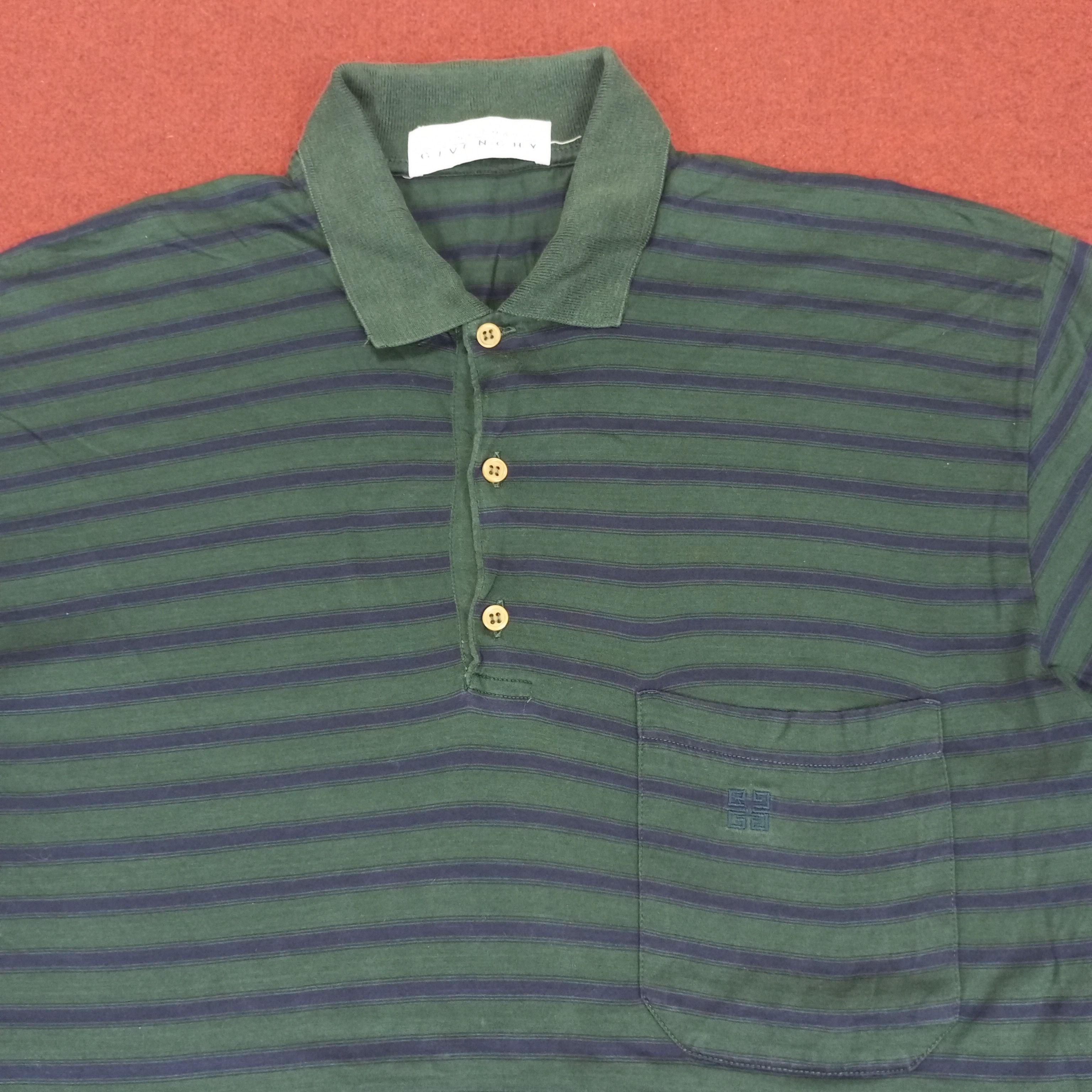 Givenchy × Vintage Givenchy Fashion Style Pocket Design Designer Polos Size US M / EU 48-50 / 2 - 2 Thumbnail