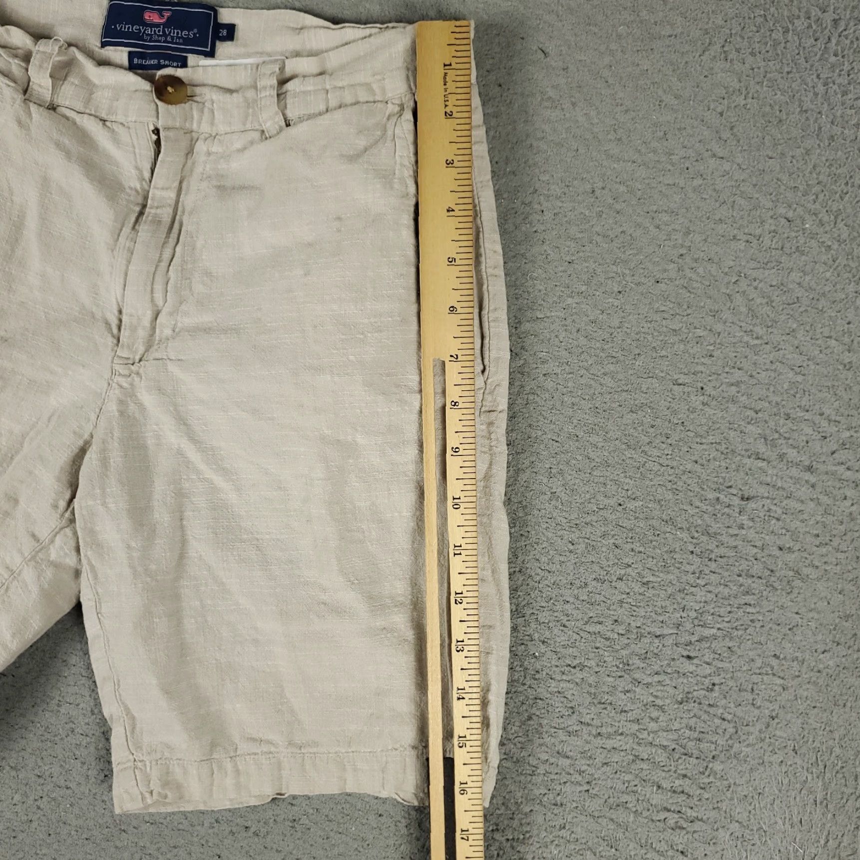 Vineyard Vines VINTAGE Vineyard Vines Shorts Mens Size 28 Chino Flat Front Casual Beige Cotton Summer Size US 28 / EU 44 - 5 Thumbnail