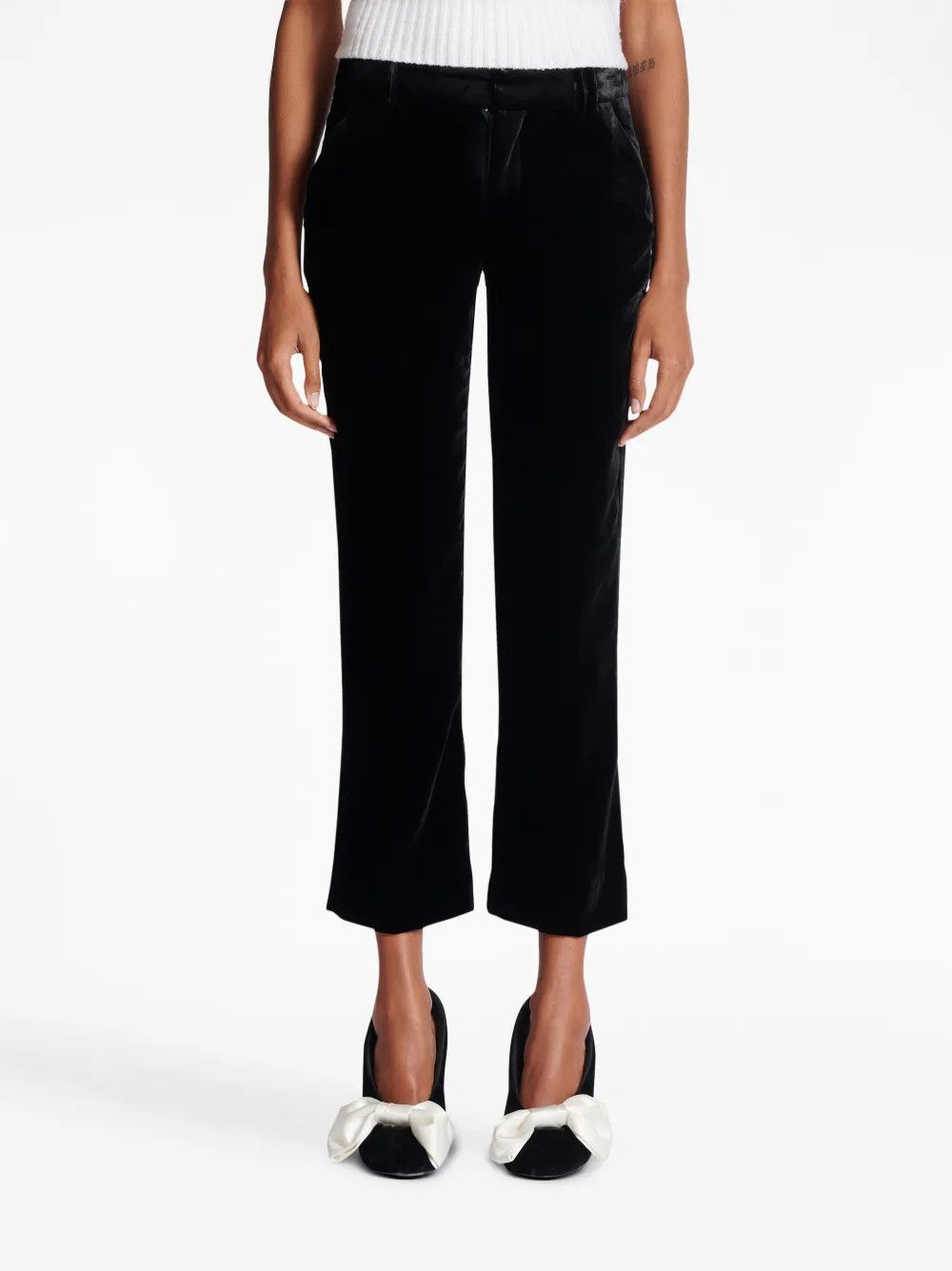 Balmain o1y0625 Velvet Casual Pant in Black Size 30" / US 8 / IT 44 - 5 Thumbnail