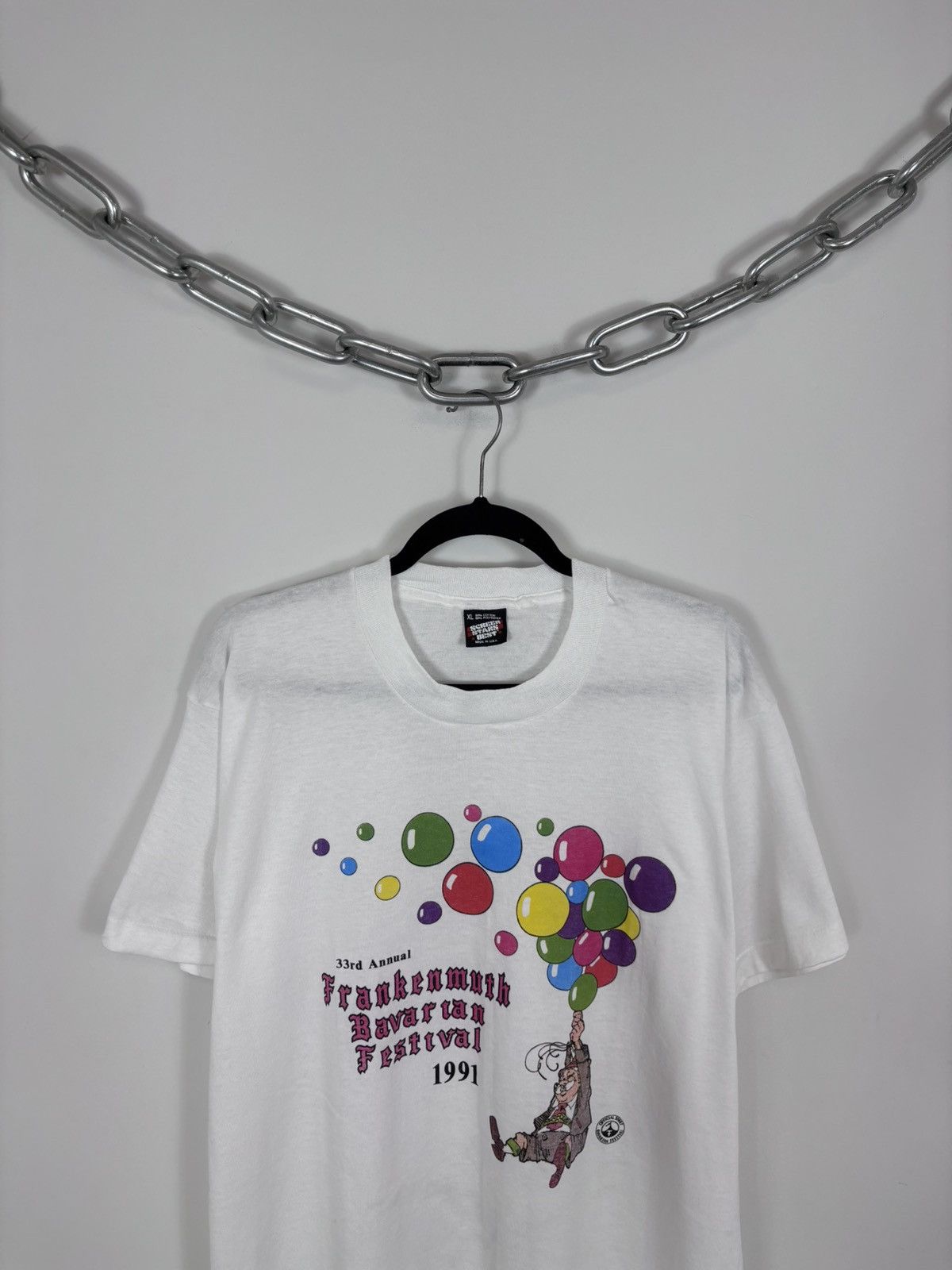 Vintage Vintage 1991 Bavarian Festival Frankenmuth Single Stitch Tee Size US XL / EU 56 / 4 - 2 Thumbnail