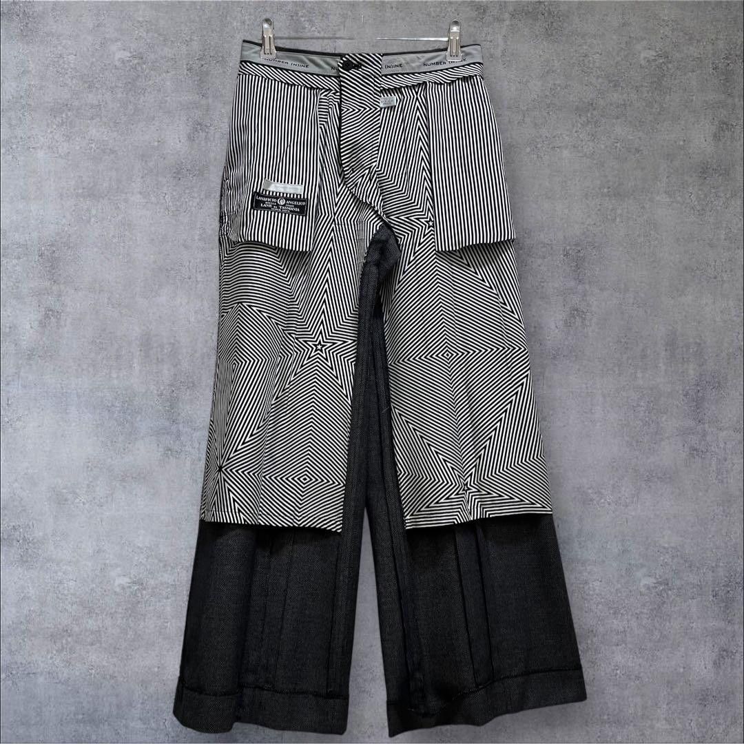 Number (N)ine Number (N)ine AW01 Double Pleated Slacks Size US 27 - 2 Thumbnail