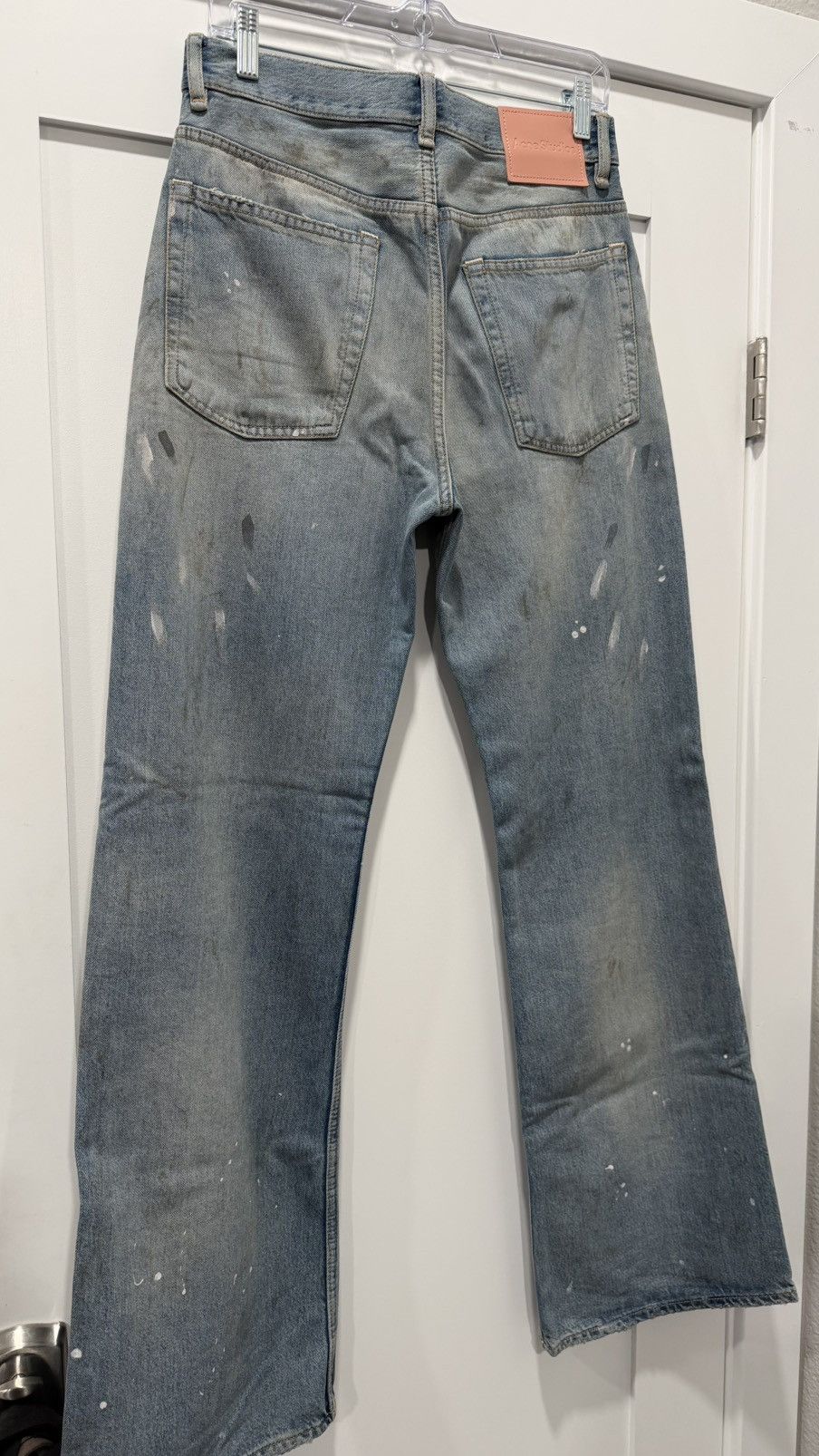 Acne Studios 2021 LOOSE BLUE PAINT SPLATTER JEANS Size US 29 - 8 Thumbnail