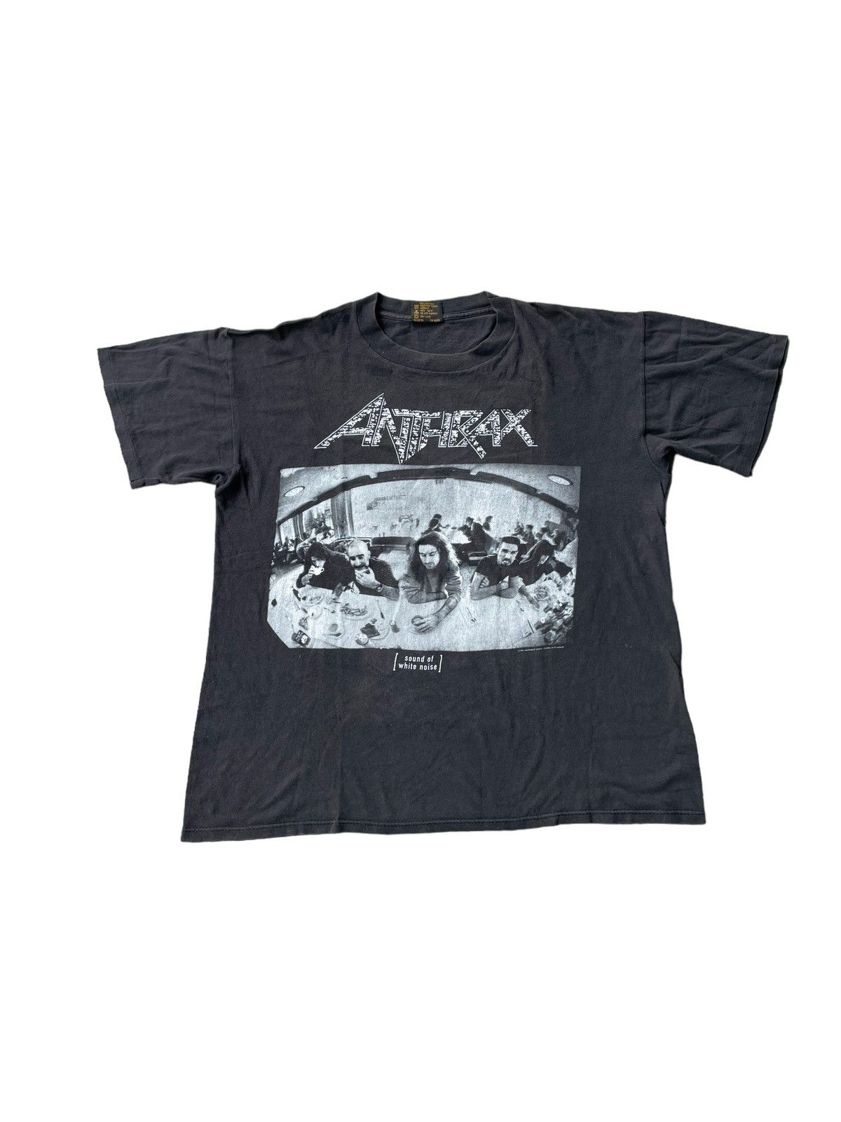 Band Tees VTG 1993 Brockum Anthrax Sound of White Noise Tour Size US L / EU 52-54 / 3 - 1 Thumbnail