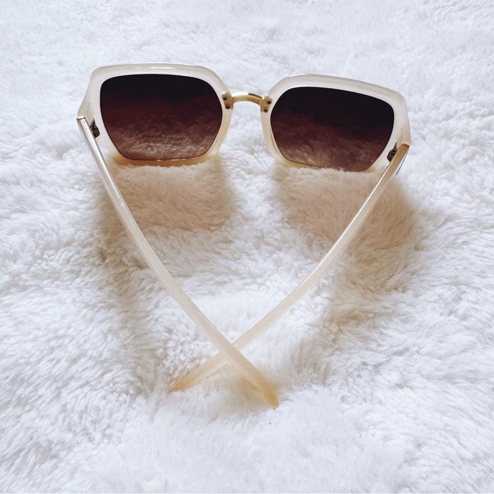 Other Layla Clear Beige Sleek Square Sunglasses Size ONE SIZE - 10 Thumbnail