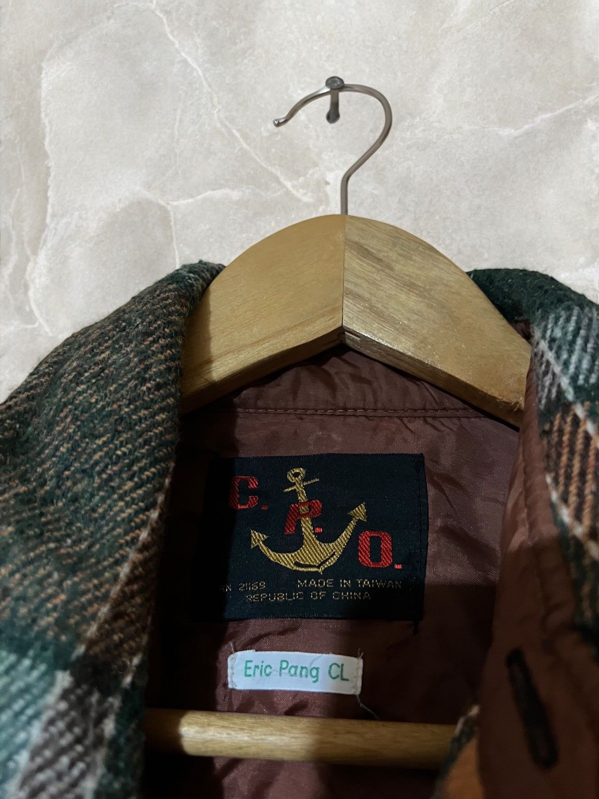 CPO × Vintage C.P.O. Made in Taiwan 80s Vintage Flannel Wool Shirt Jacket Size US M / EU 48-50 / 2 - 9 Thumbnail