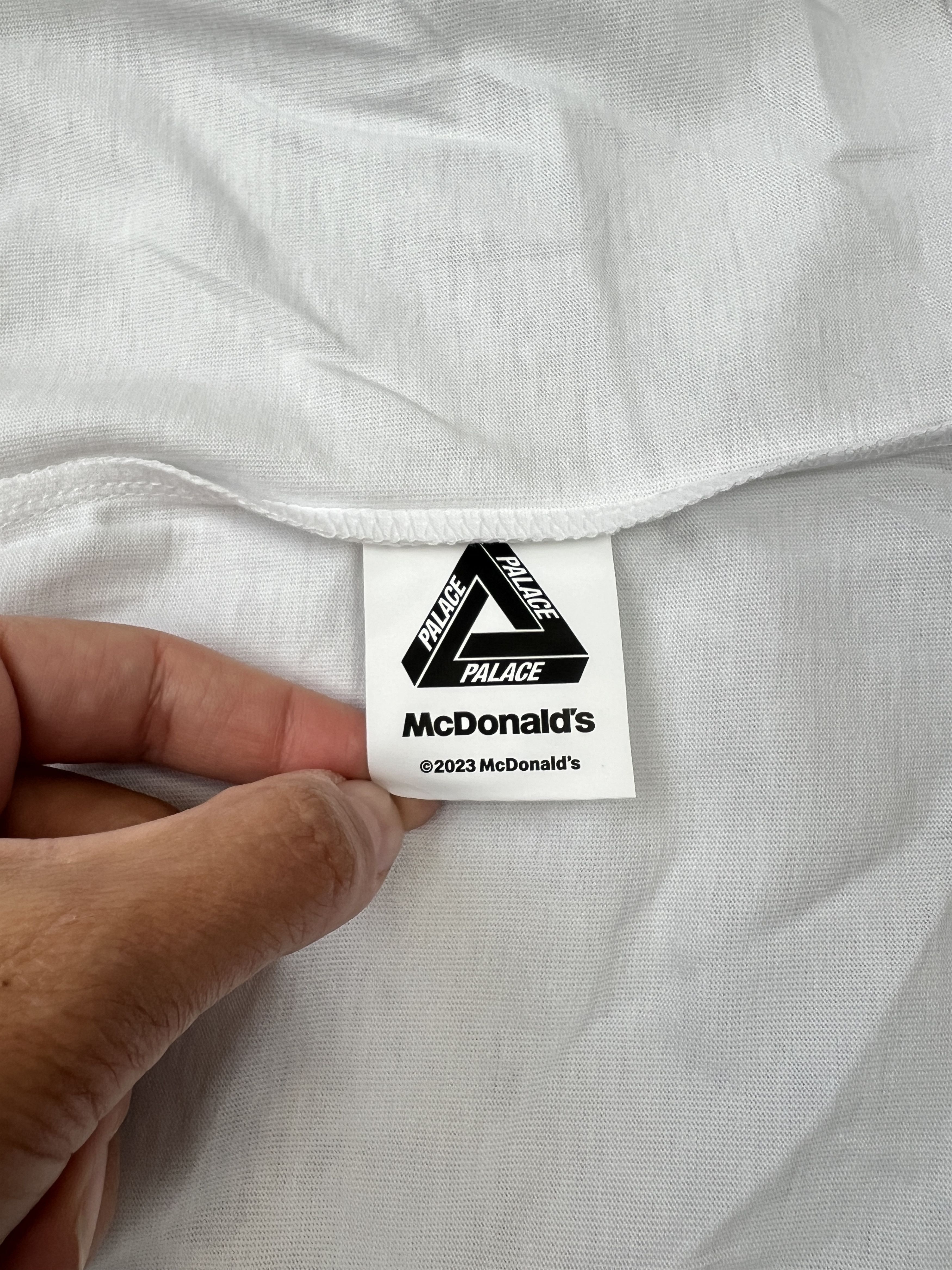 Palace Palace x McDonald’s Logo T-Shirt 2023 White Size L Size US L / EU 52-54 / 3 - 8 Thumbnail