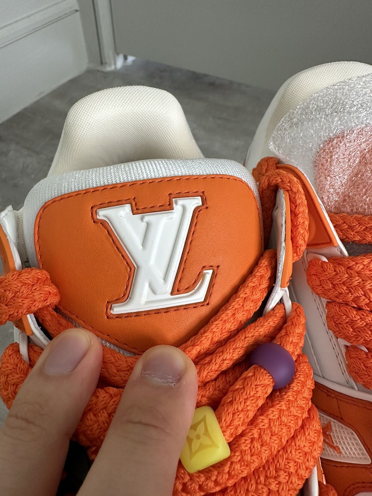 Louis Vuitton LV Trainer Maxi - Orange Size US 9.5 / EU 42-43 - 4 Thumbnail