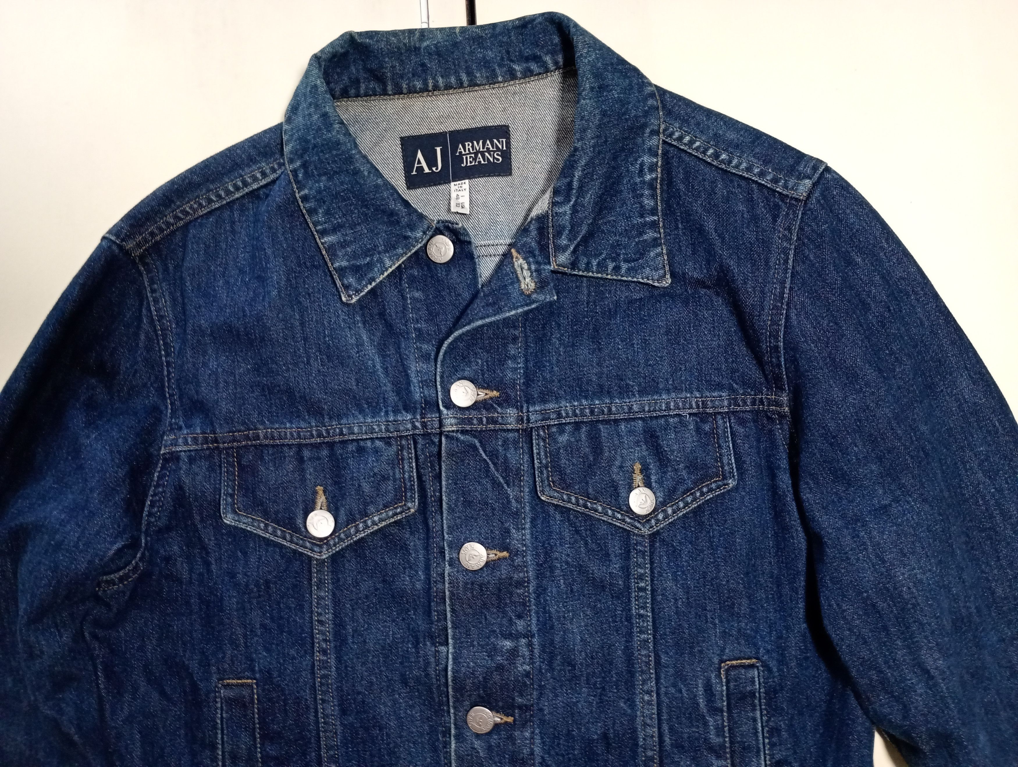Armani Armani Jeans Denim Jacket Vintage 90's Size US M / EU 48-50 / 2 - 6 Thumbnail