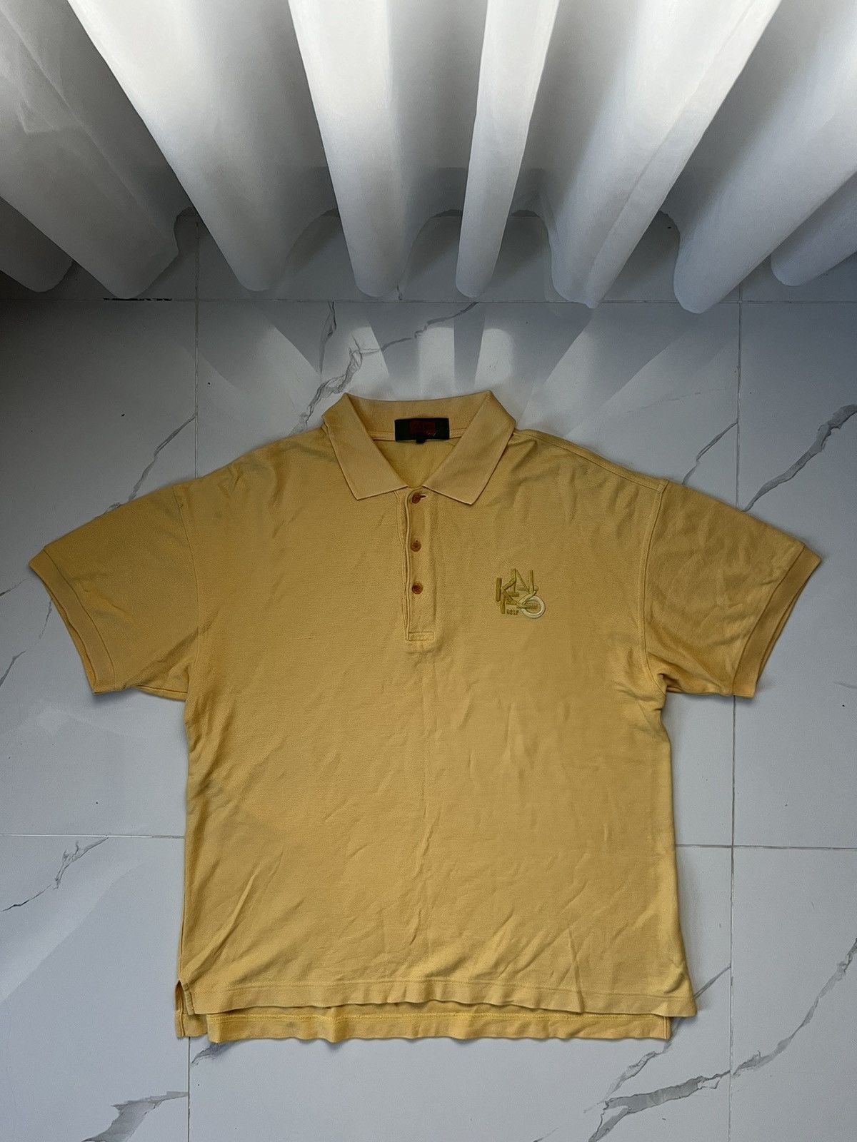 Kenzo × Vintage 90's KENZO GOLF RETRO RARE BIG LOGO POLO TEE Size US M / EU 48-50 / 2 - 1 Thumbnail