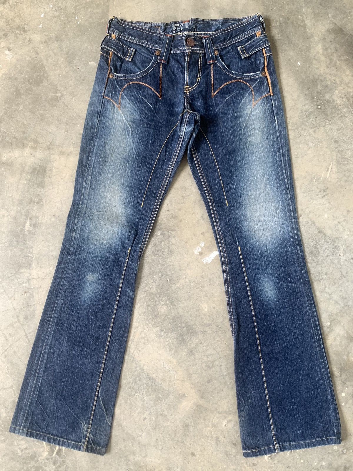 image of If Six Was Nine x Jean Flare Jeans Japan Edwin Blue Trip Bootcut Jeans, Men's (Size 30)