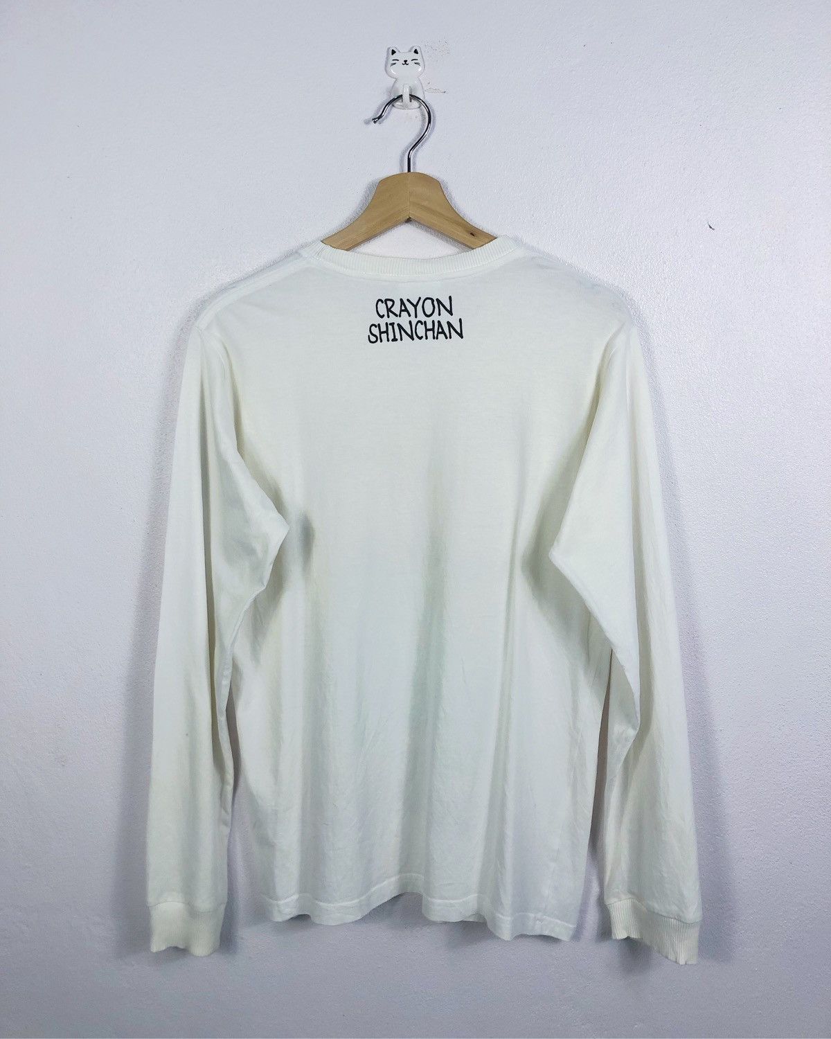Anime Rare Vintage Crayon Shinchan Japan LS Tee Size US M / EU 48-50 / 2 - 7 Thumbnail