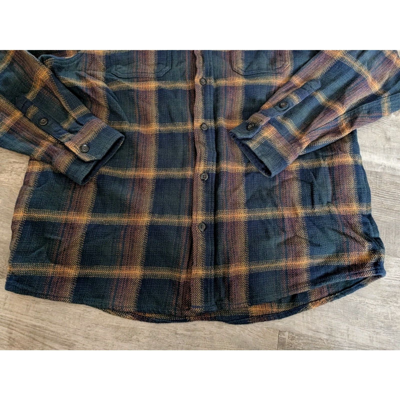 Orvis Orvis XL Mens Button-Up Long Sleeve Flannel Multicolor Plaid Shirt Heavyweight Casual Travel Size US XL / EU 56 / 4 - 4 Thumbnail