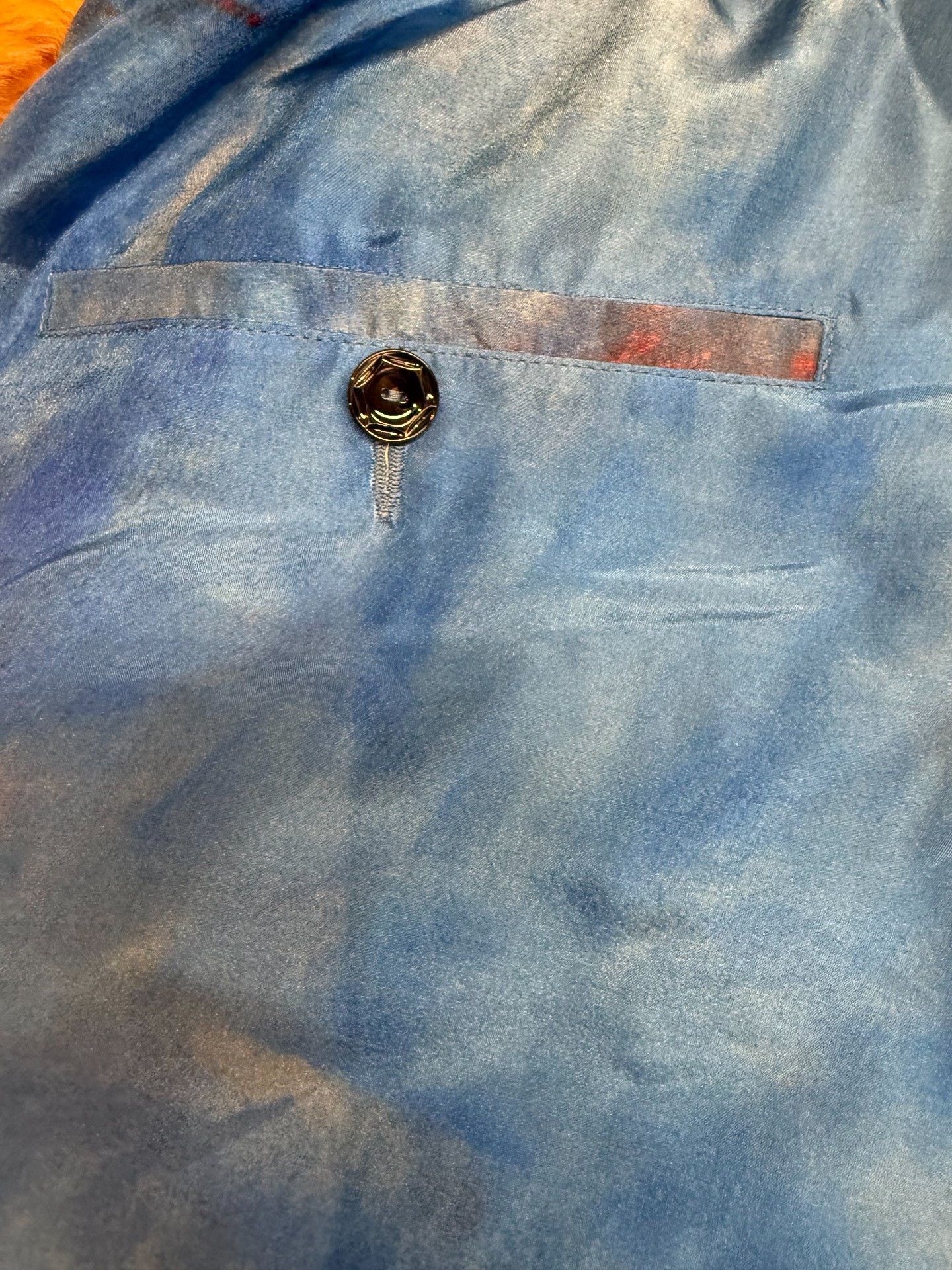 Marni Marni Blue Silk Loose Beach Shorts Size US 30 / EU 46 - 8 Thumbnail