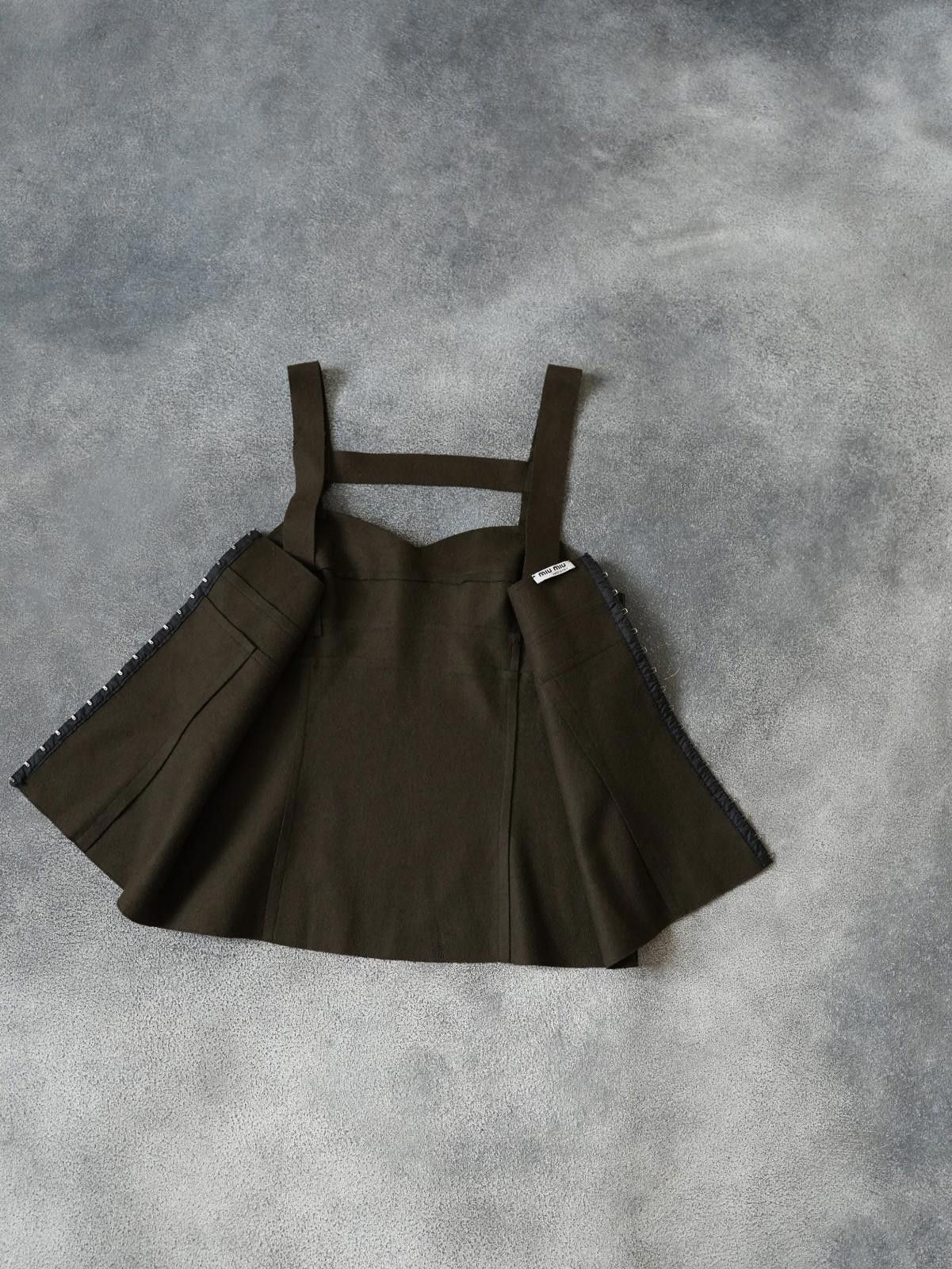 Miu Miu F/W 2006 Miu Miu Runway Wool Corset Cropped Top Size XS Size XS / US 0-2 / IT 36-38 - 11 Thumbnail