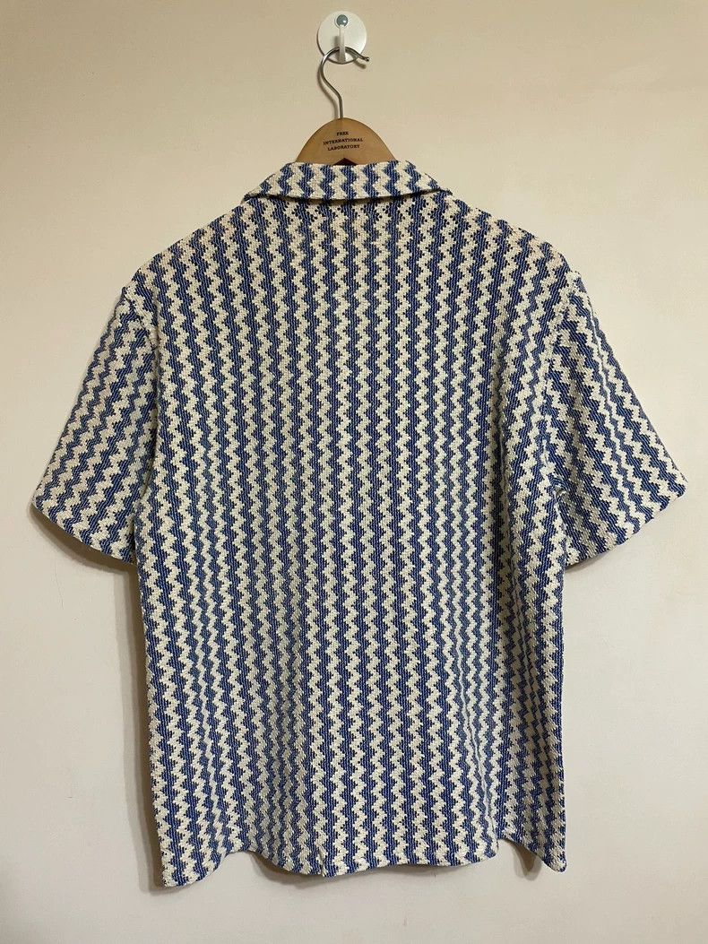 Aime Leon Dore Aime Leon Dore ALD 24ss Striped Mesh Short-Sleeved Shirt Bl Size US M / EU 48-50 / 2 - 2 Thumbnail