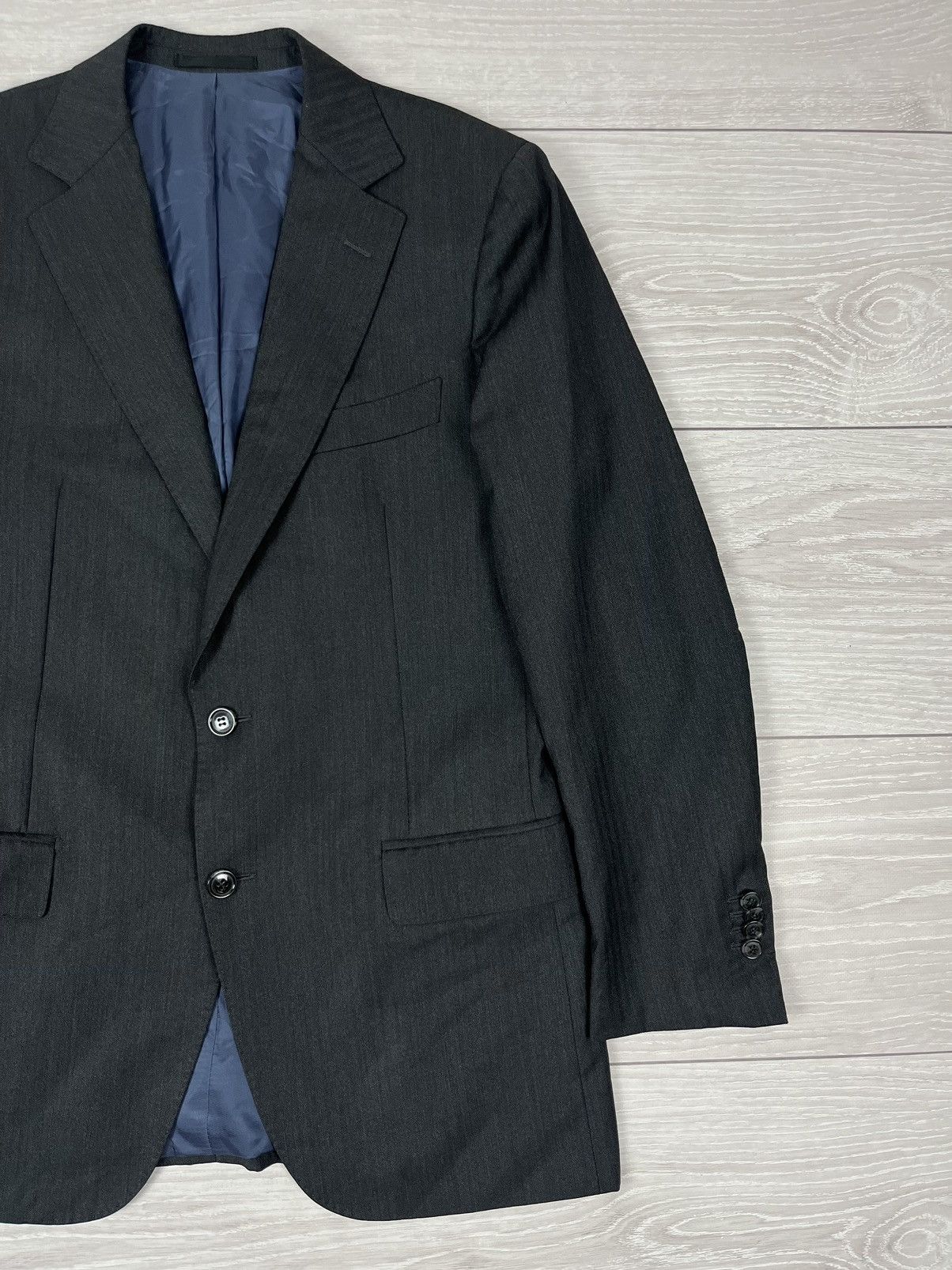 Suitsupply Suitsupply Grey Wool Two Buttons Blazer Jacket Size 44R - 2 Thumbnail