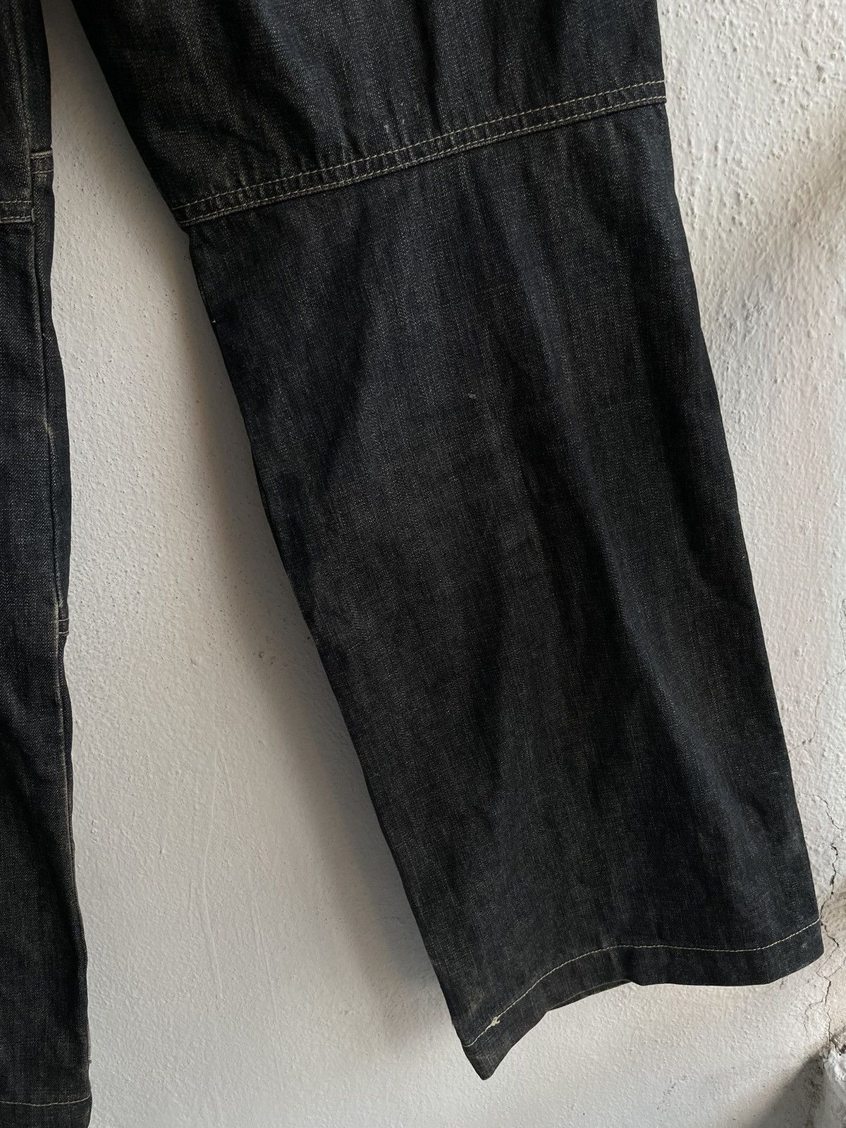 Designer × Marithe + Francois Girbaud Iconic 🔥 Marithe Francois Girbaud Side Tape Denim Pants Size US 30 / EU 46 - 19 Thumbnail